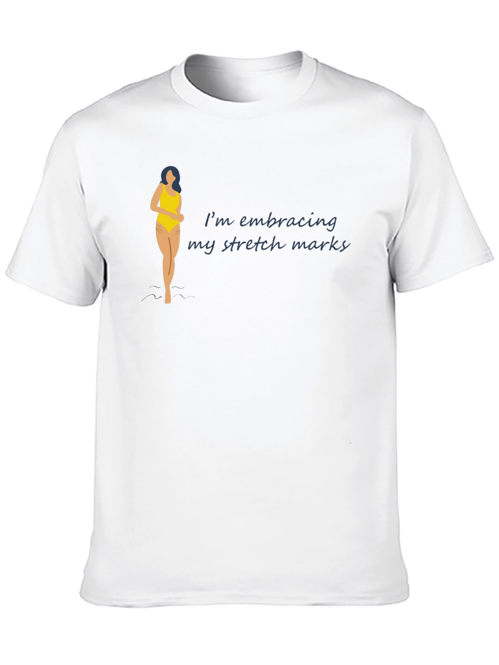 Embrace Stretch Marks Black T-Shirt
