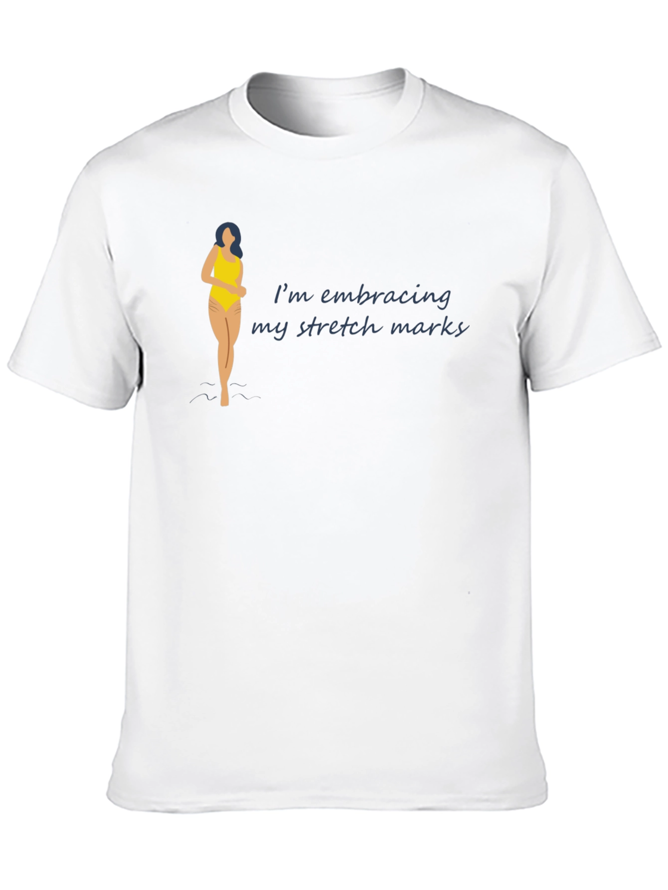 Embrace Stretch Marks Black T-Shirt