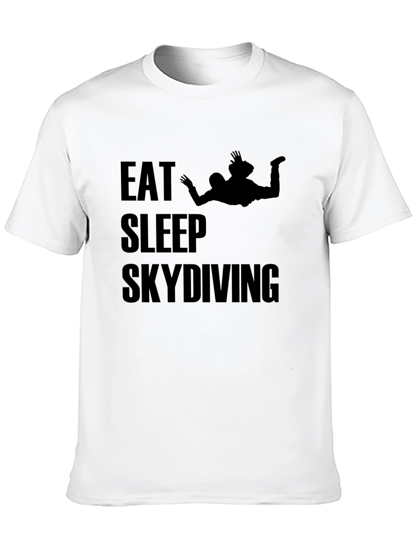 Eat Sleep Skydiving T-Shirt - Black Graphic Tee