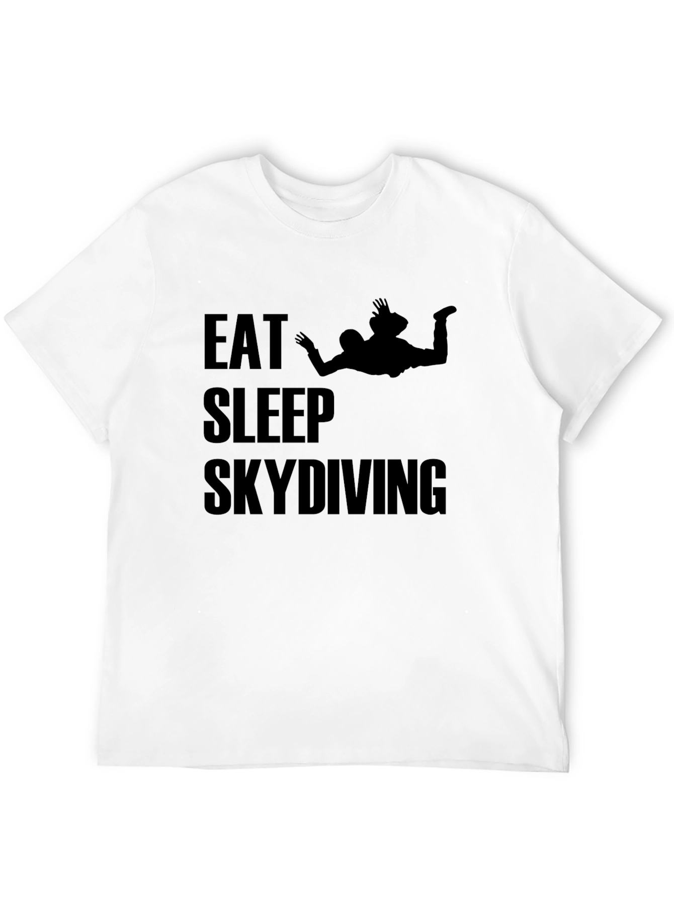 Eat Sleep Skydiving T-Shirt - Black Graphic Tee
