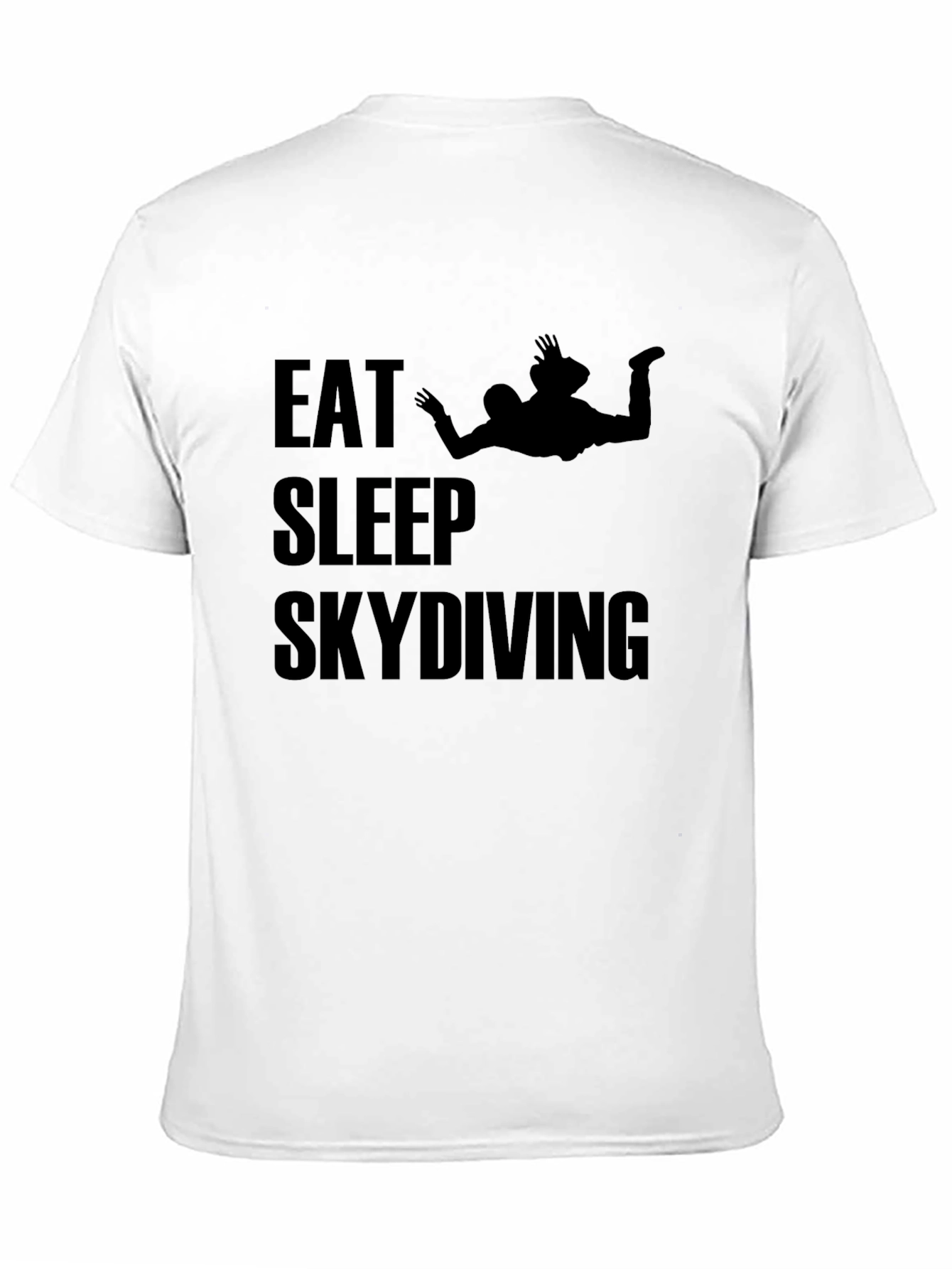 Eat Sleep Skydiving T-Shirt - Black Graphic Tee