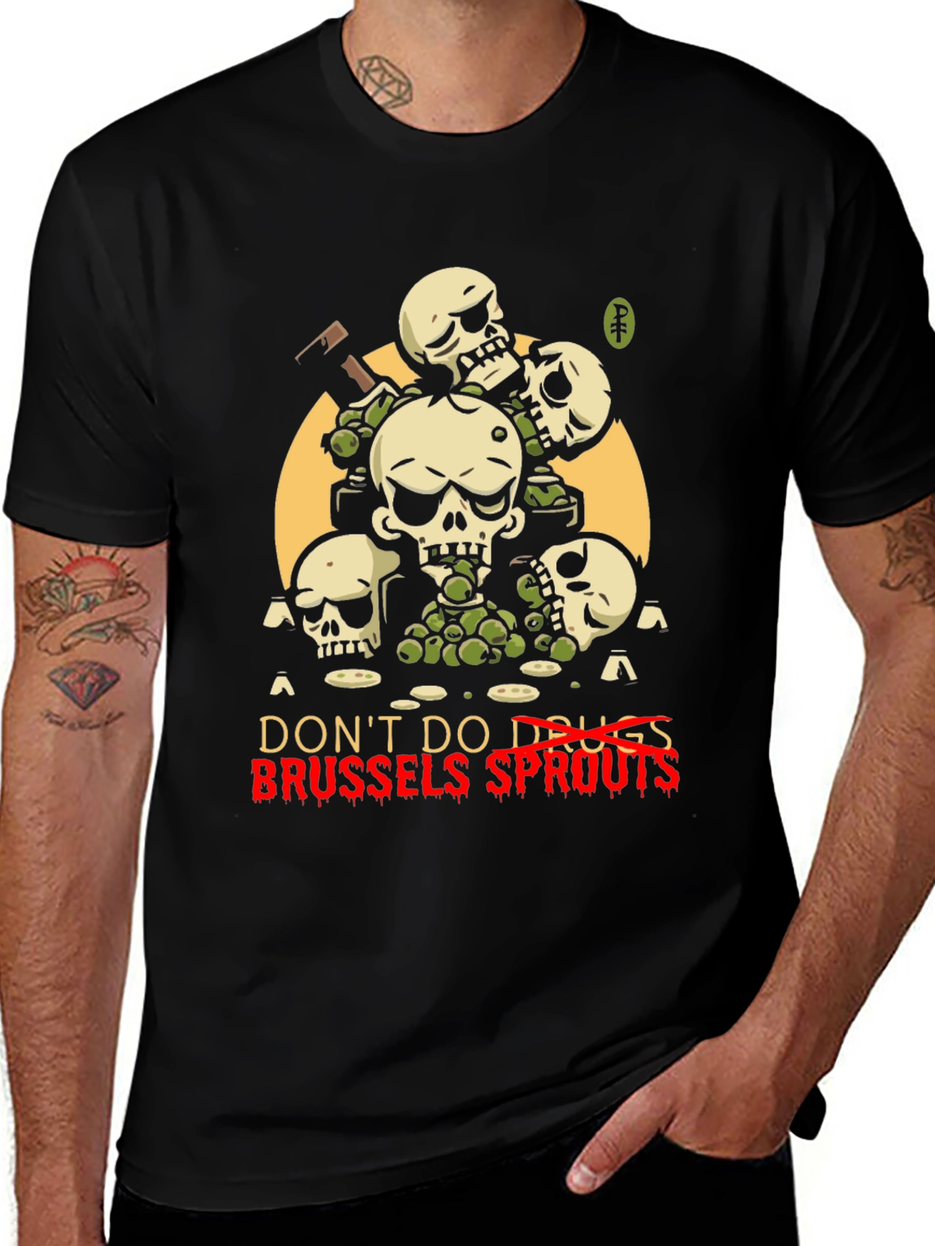 Dont Do Drugs Brussels Sprouts Graphic Tee