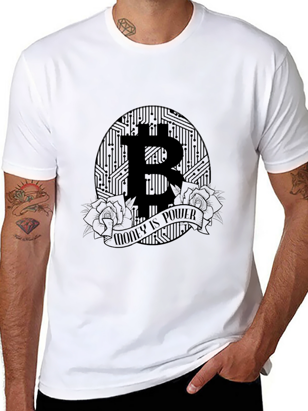 Bitcoin Money is Power Graphic Tee