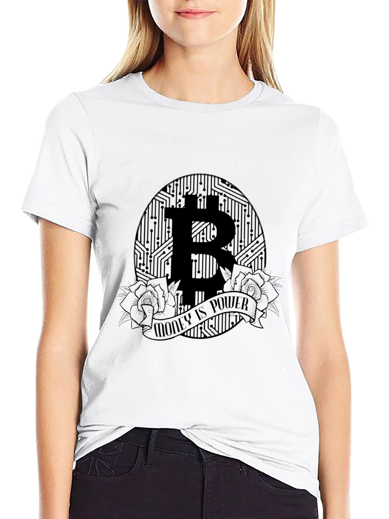 Bitcoin Money is Power Graphic Tee