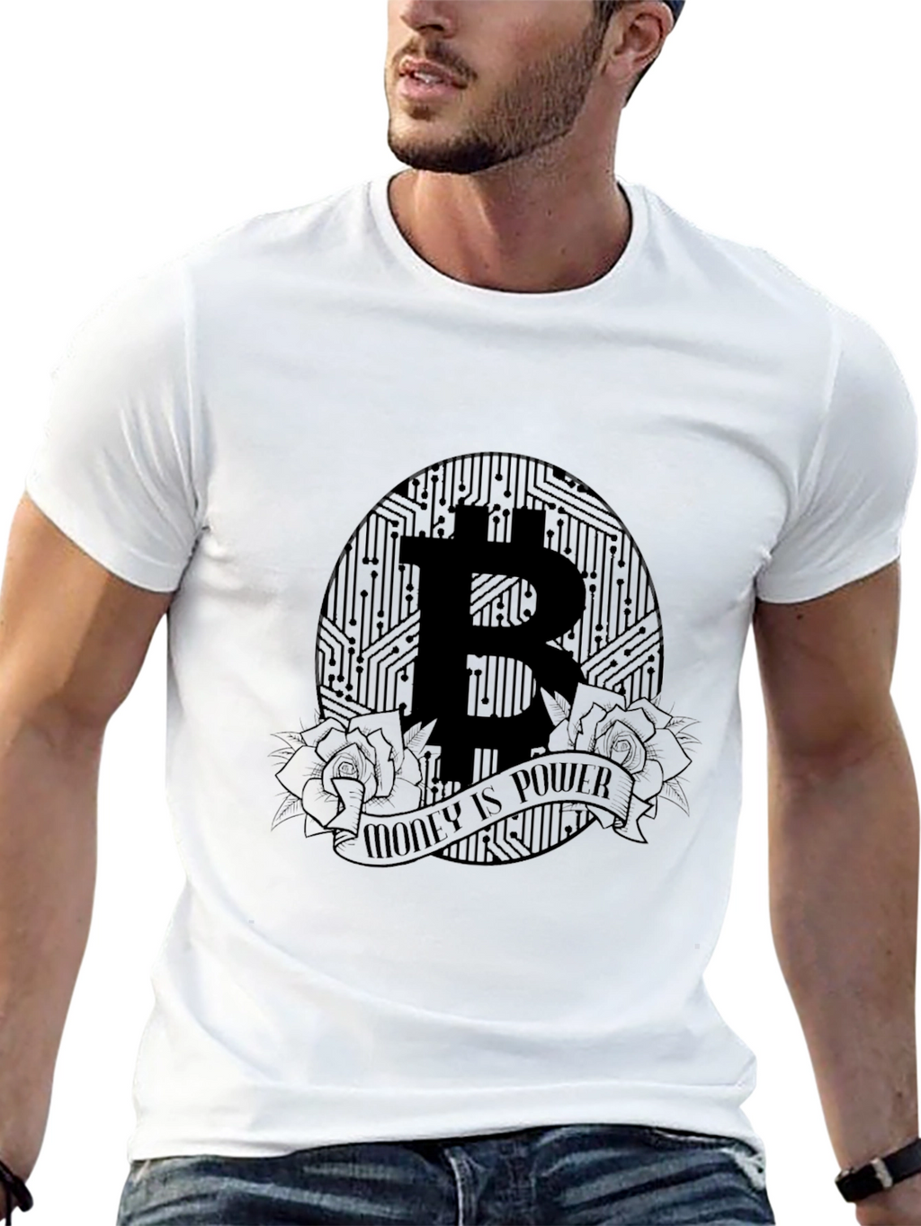 Bitcoin Money is Power Graphic Tee