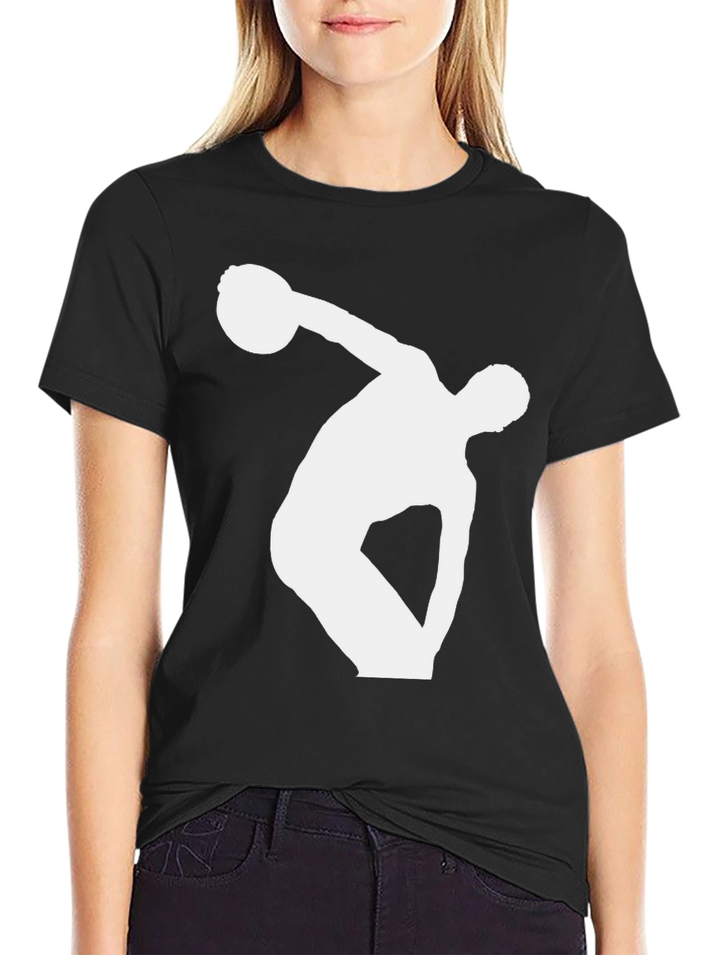 Black Discus Thrower Graphic Tee