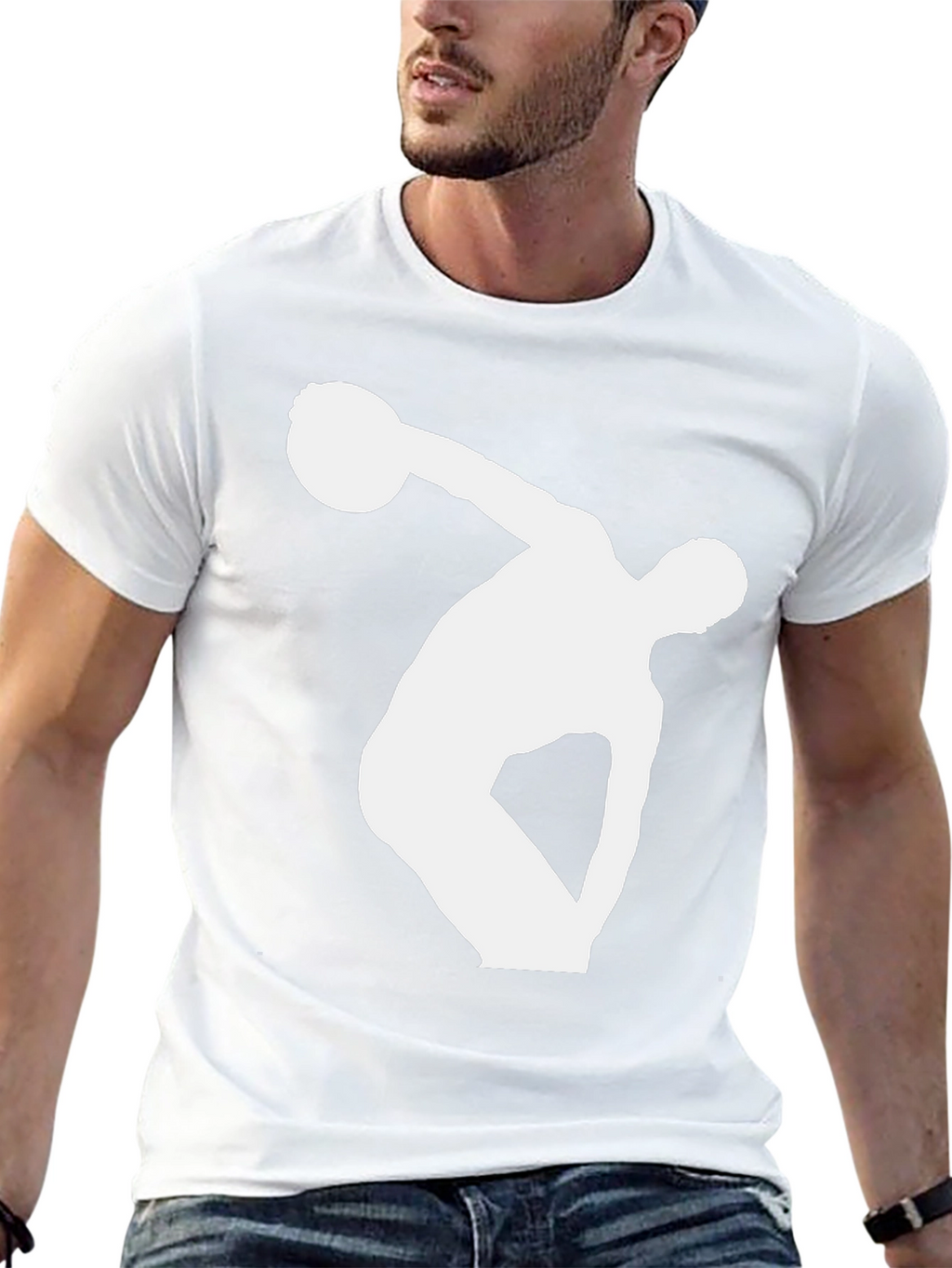 Black Discus Thrower Graphic Tee