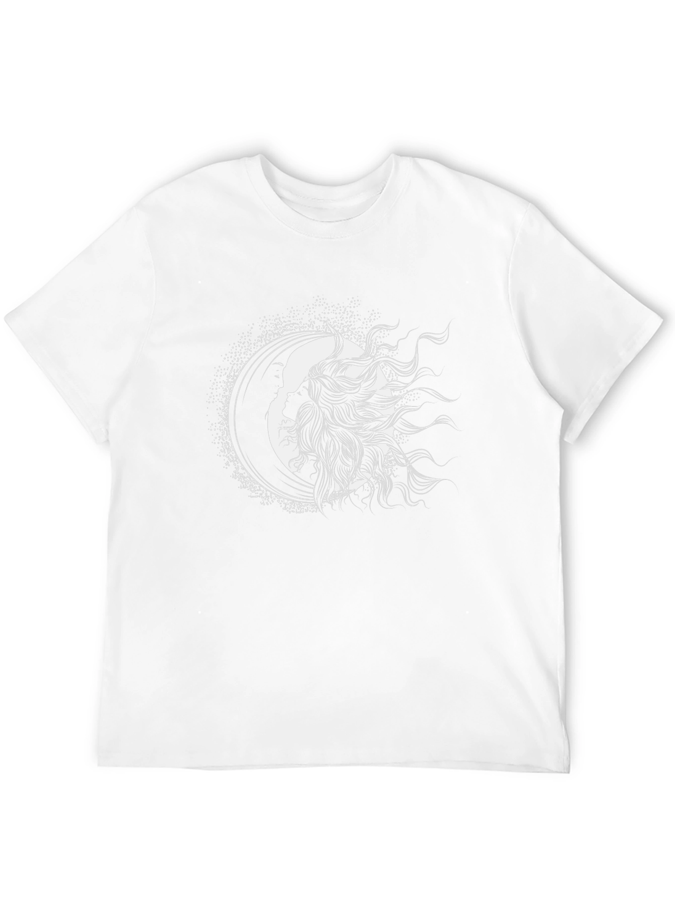 Celestial Silhouette Tee - Sun & Moon Graphic