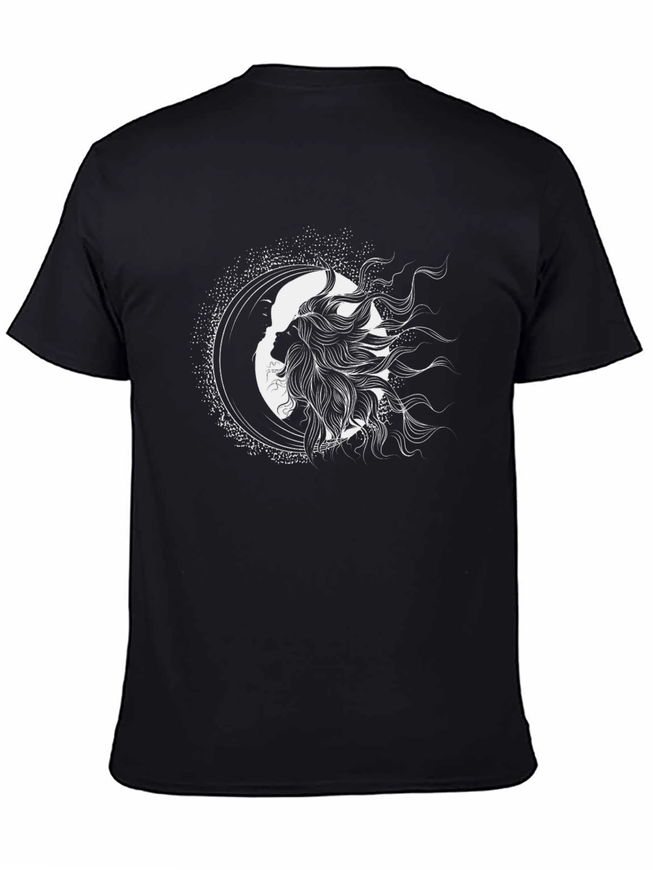 Celestial Silhouette Tee - Sun & Moon Graphic
