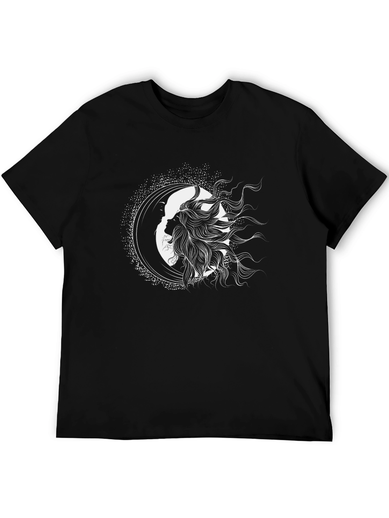 Celestial Silhouette Tee - Sun & Moon Graphic