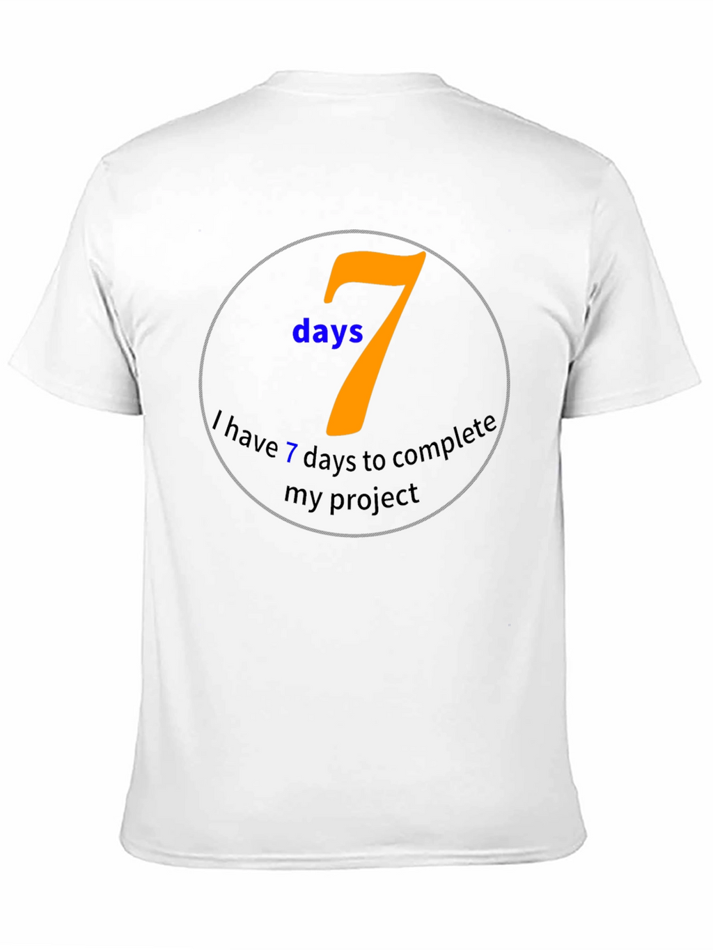 7 Days Project Black T-Shirt