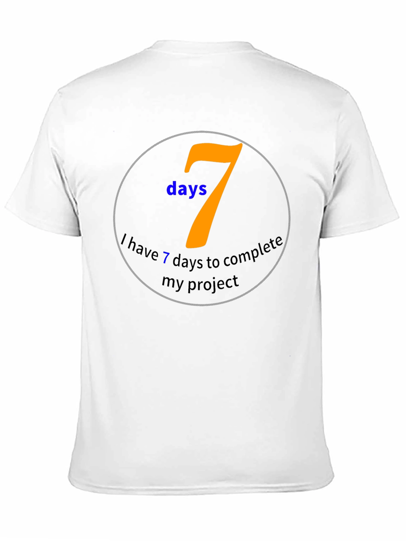 7 Days Project Black T-Shirt