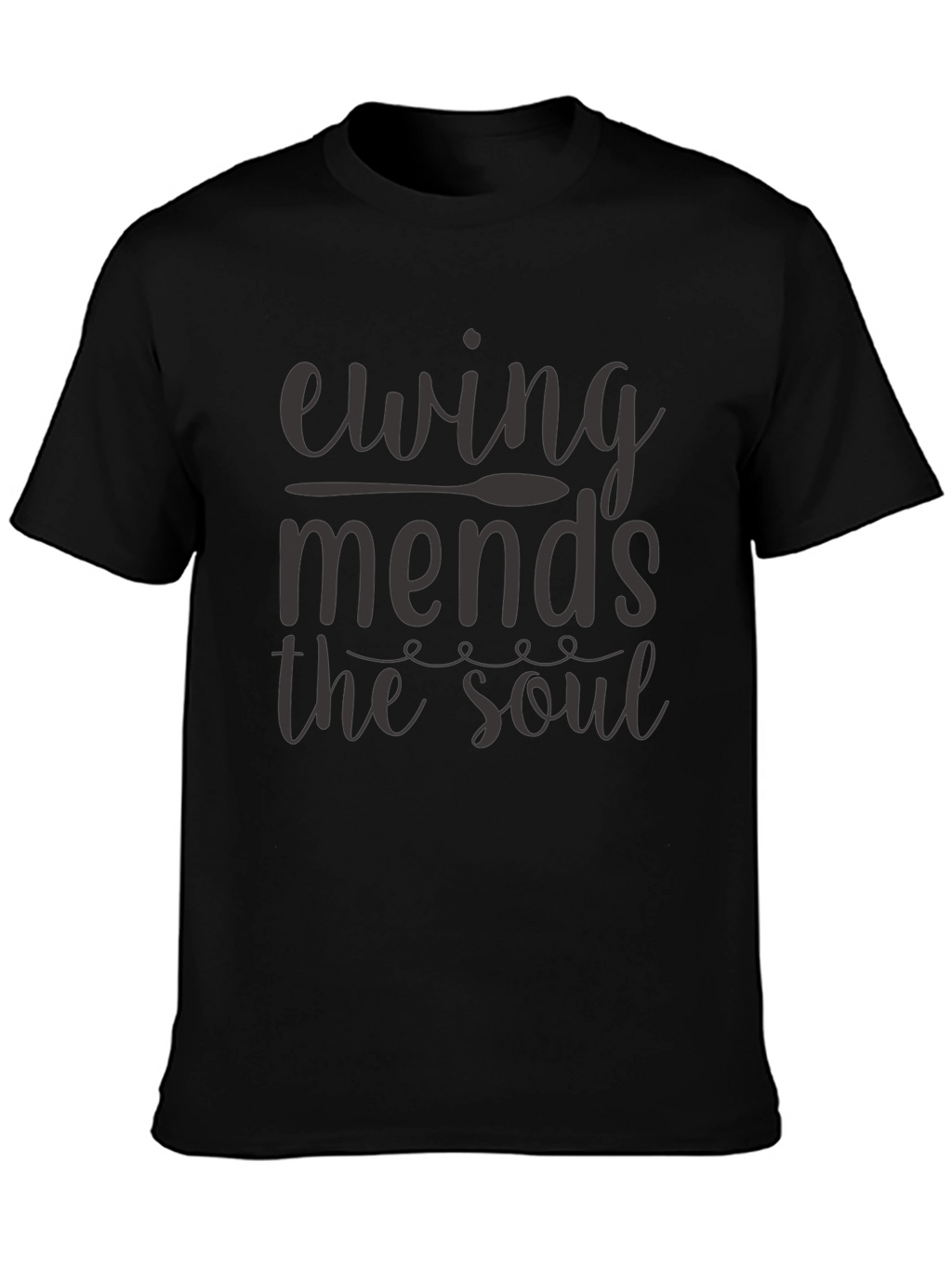 Ewing Mends The Soul Black Graphic T-Shirt