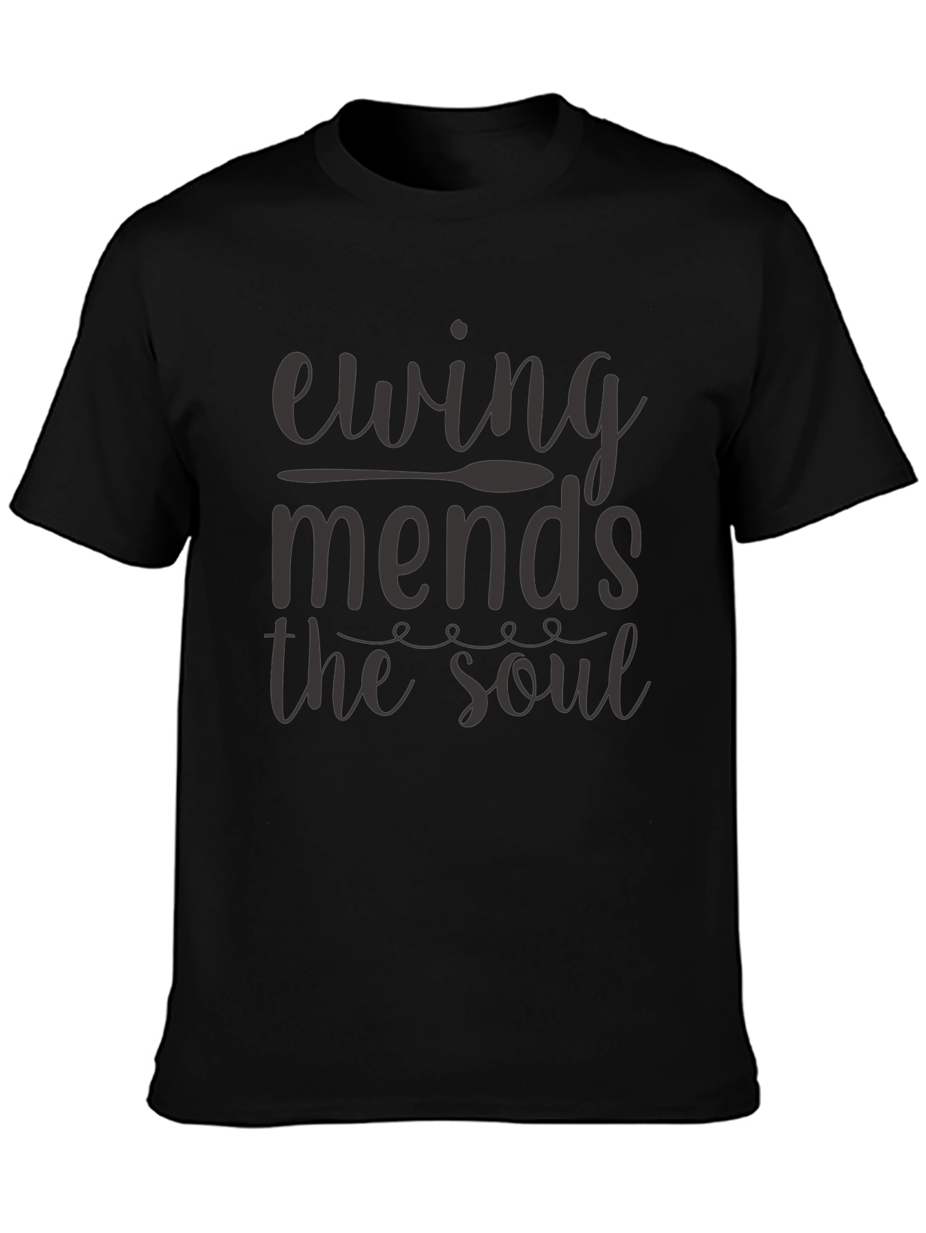 Ewing Mends The Soul Black Graphic T-Shirt