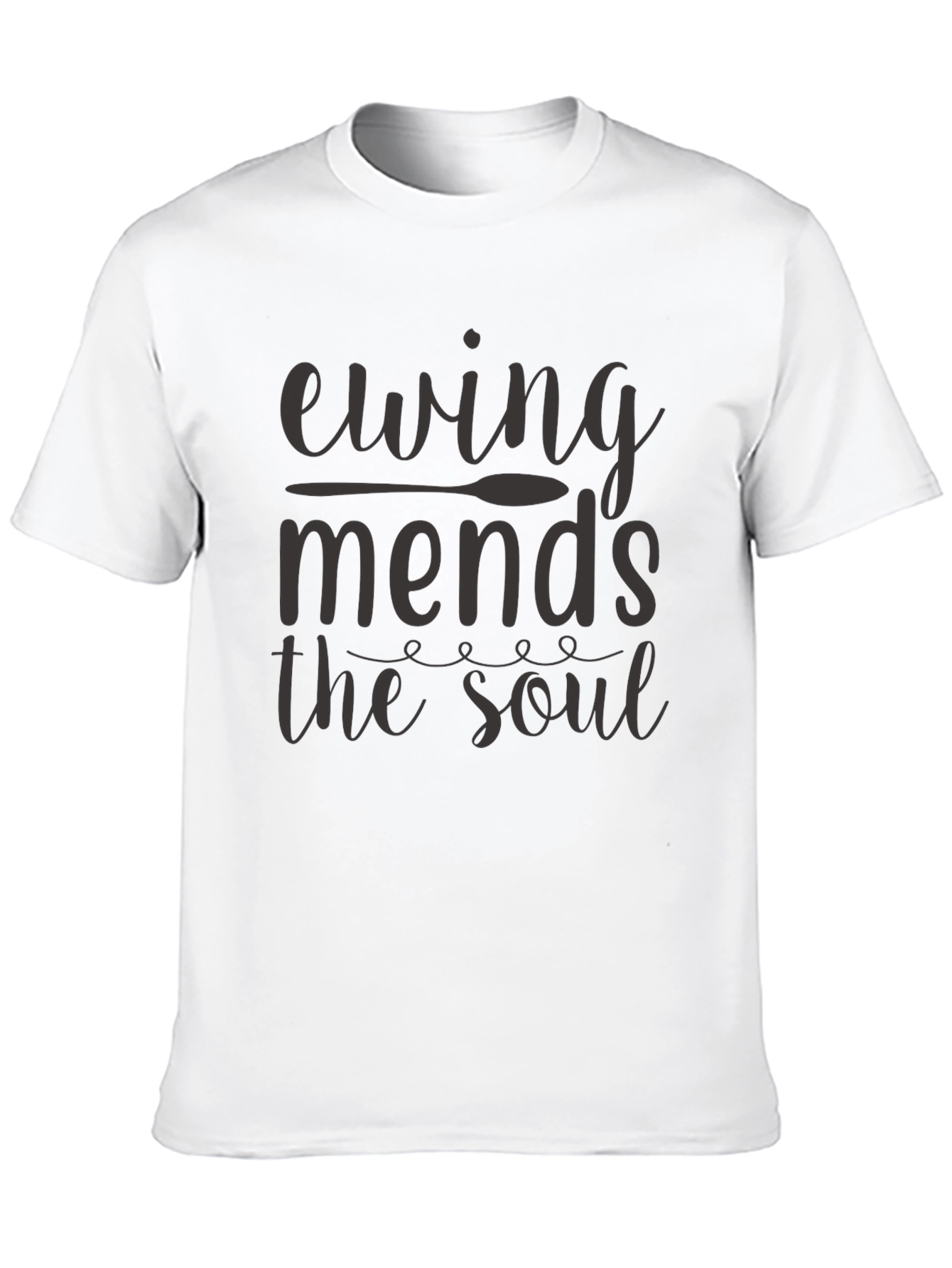 Ewing Mends The Soul Black Graphic T-Shirt