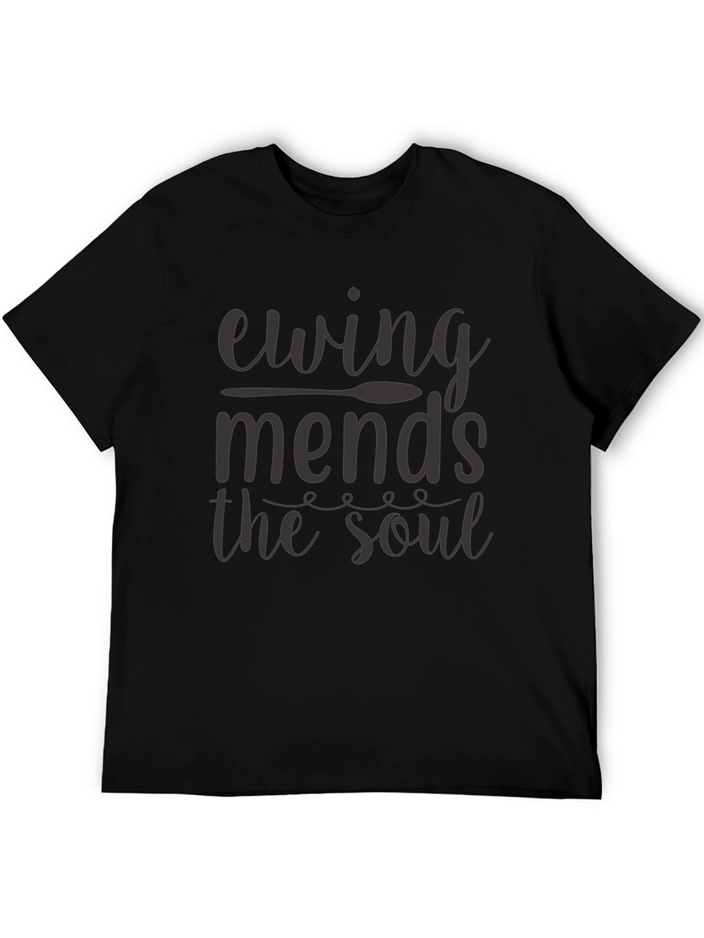 Ewing Mends The Soul Black Graphic T-Shirt