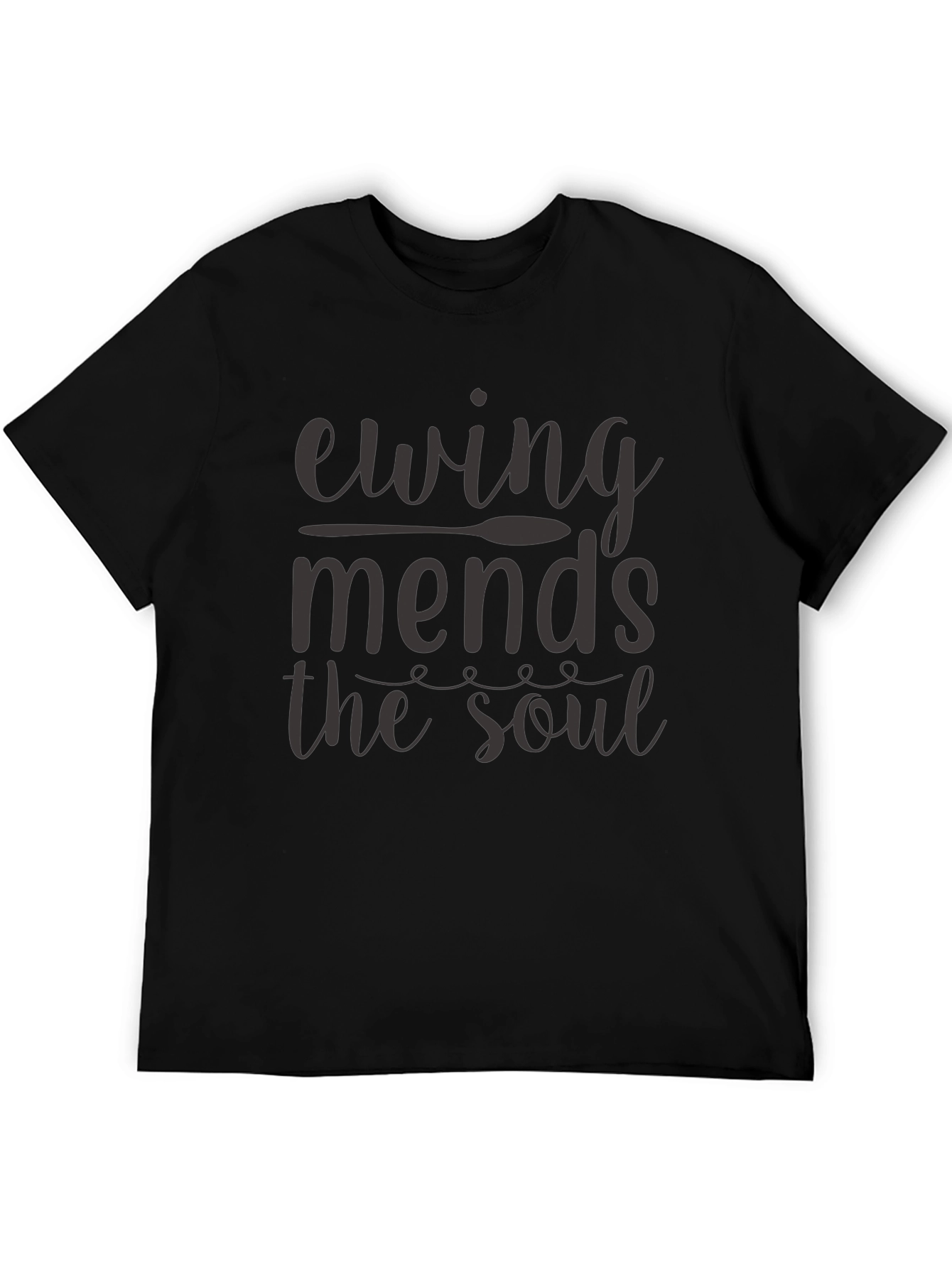 Ewing Mends The Soul Black Graphic T-Shirt