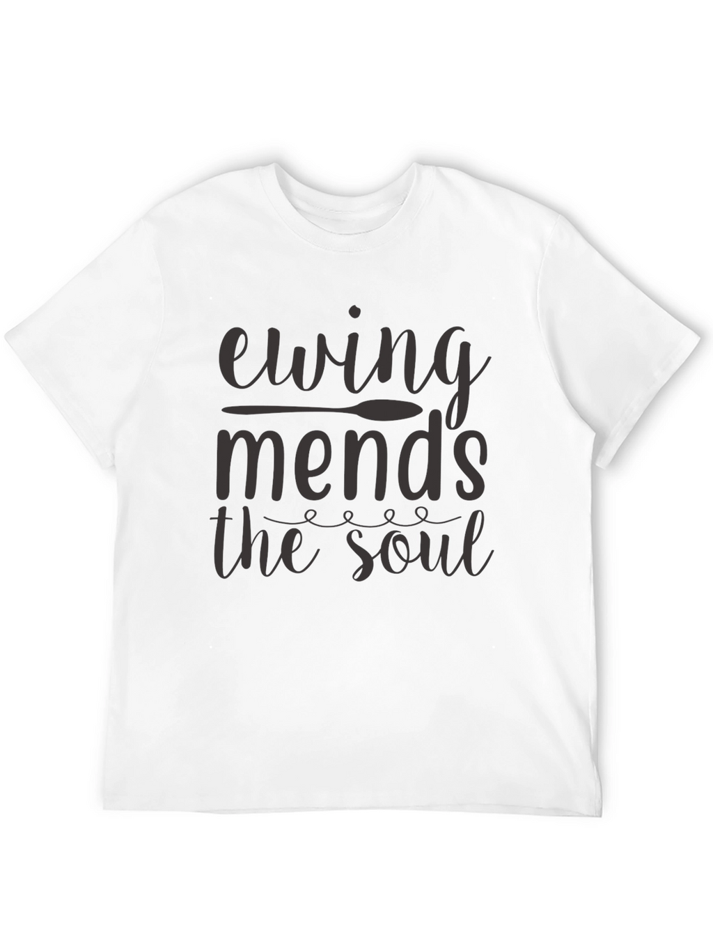 Ewing Mends The Soul Black Graphic T-Shirt