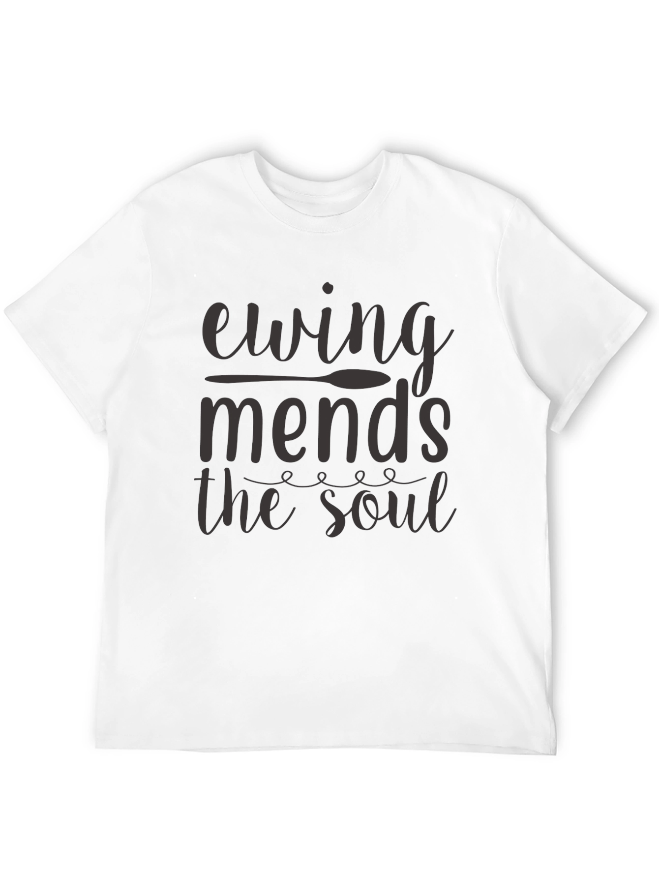 Ewing Mends The Soul Black Graphic T-Shirt