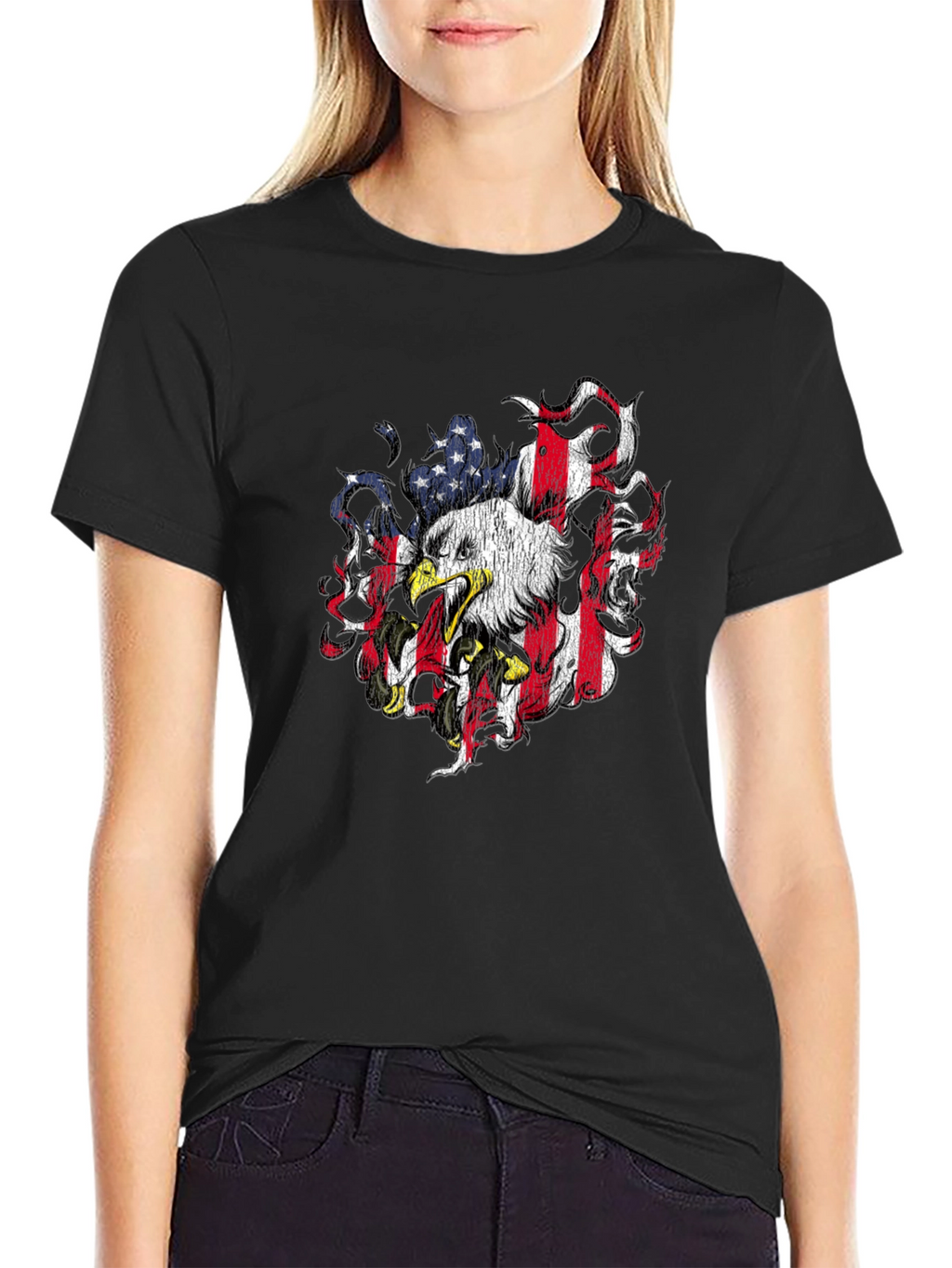 American Eagle Graphic Tee - Patriotic Design
