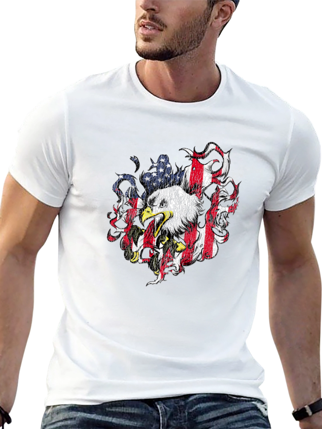 American Eagle Graphic Tee - Patriotic Design