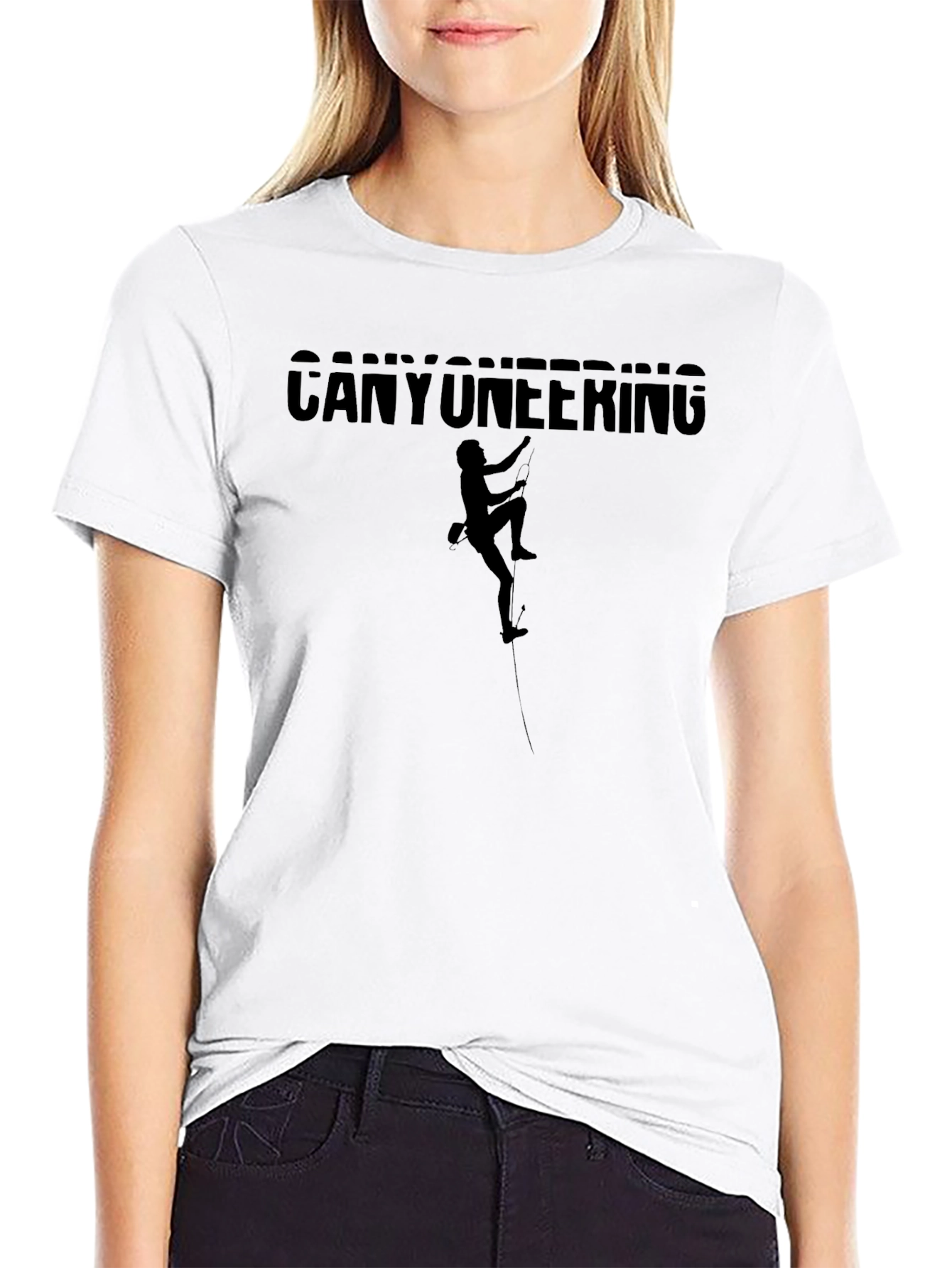 Canyoneering Black T-Shirt - Adventure Climbing