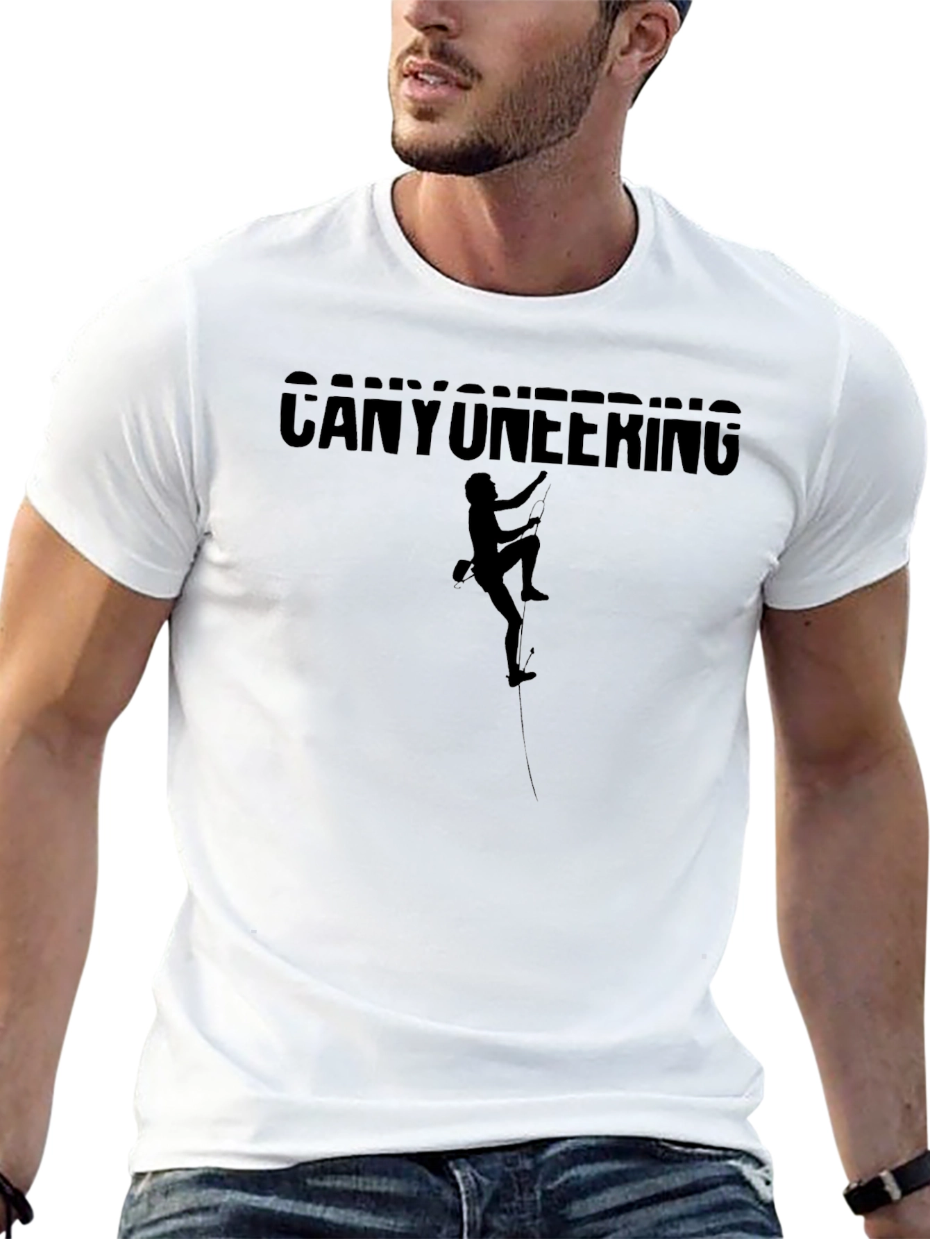 Canyoneering Black T-Shirt - Adventure Climbing
