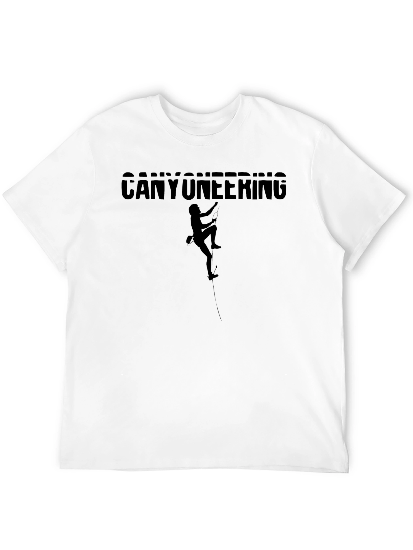 Canyoneering Black T-Shirt - Adventure Climbing