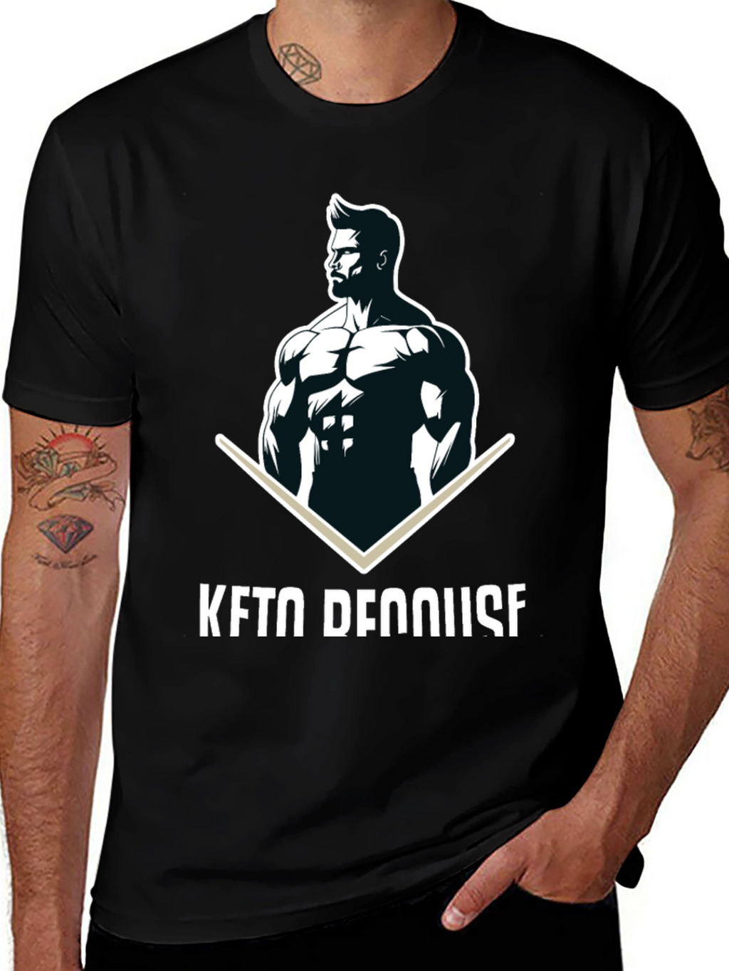 Keto Dennis Black Graphic T-Shirt