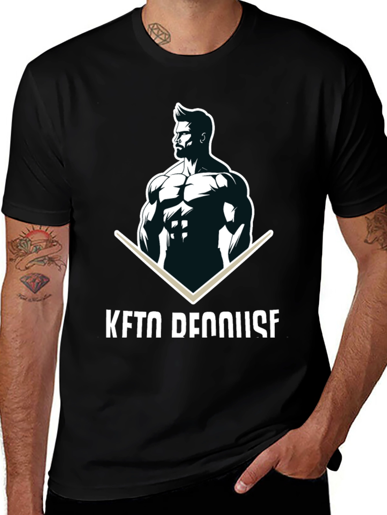 Keto Dennis Black Graphic T-Shirt