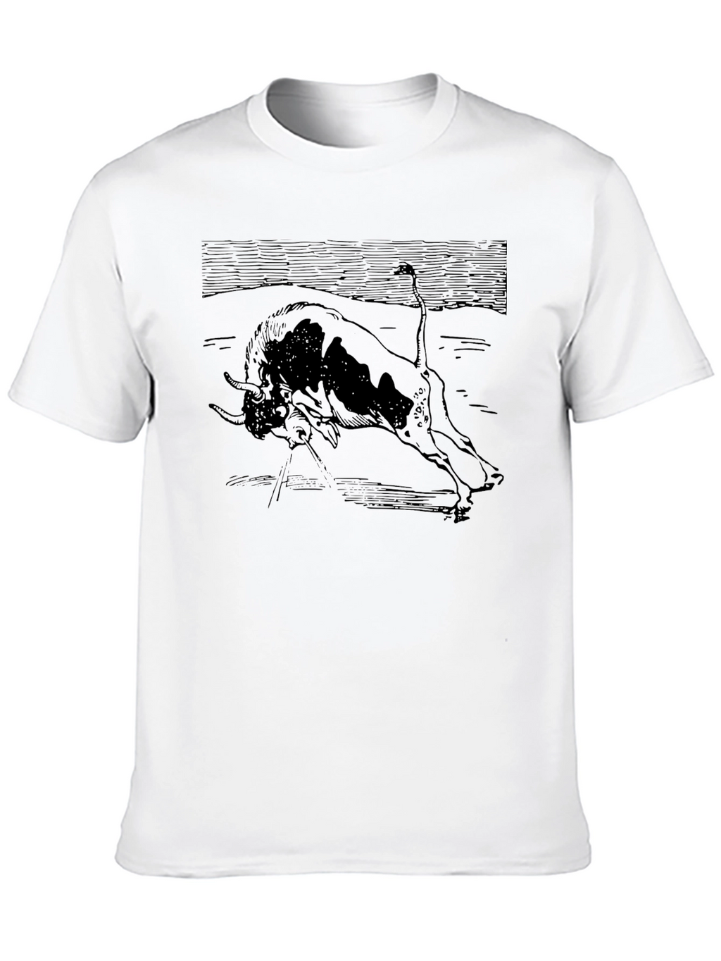 Bull Graphic Tee - Classic Black