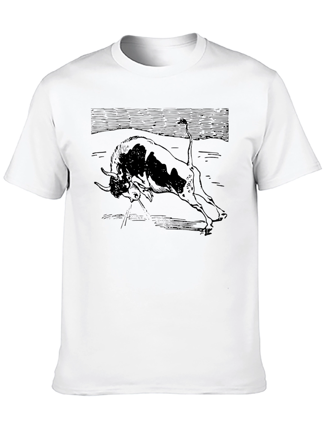 Bull Graphic Tee - Classic Black
