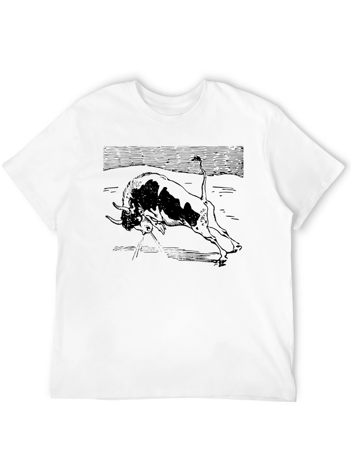 Bull Graphic Tee - Classic Black