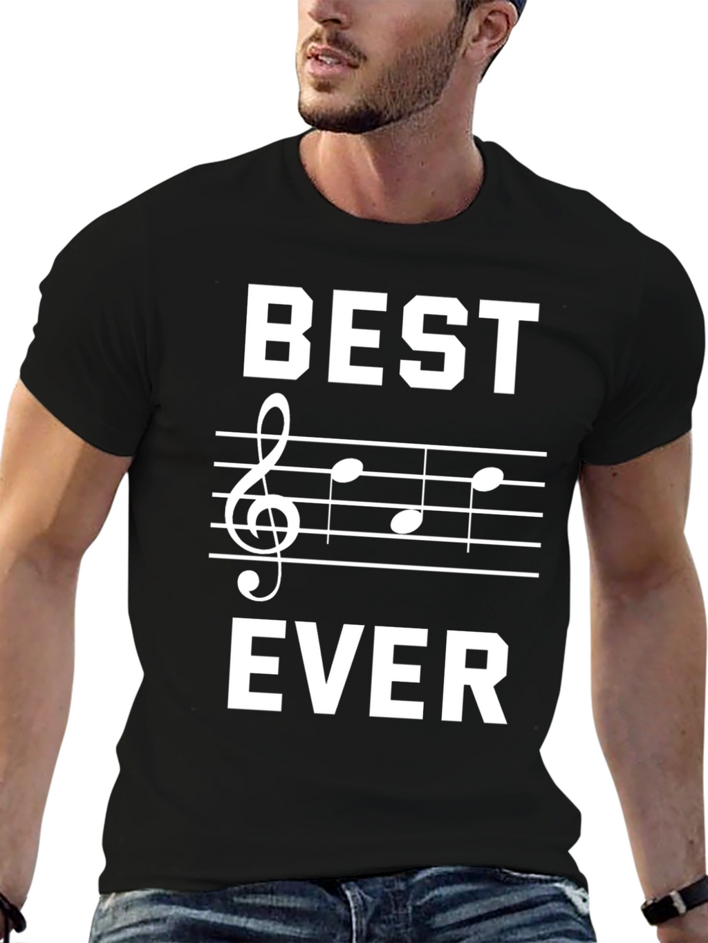 Best Treble Clef Music Ever Black T-Shirt