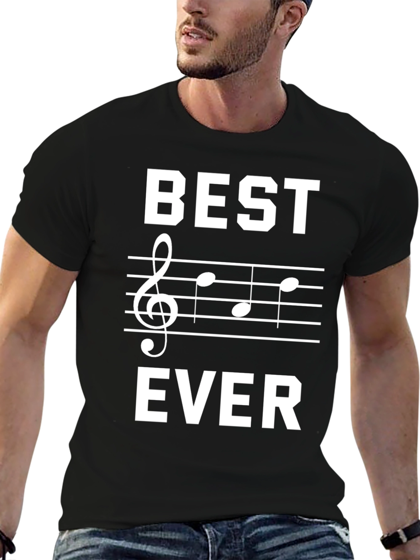 Best Treble Clef Music Ever Black T-Shirt