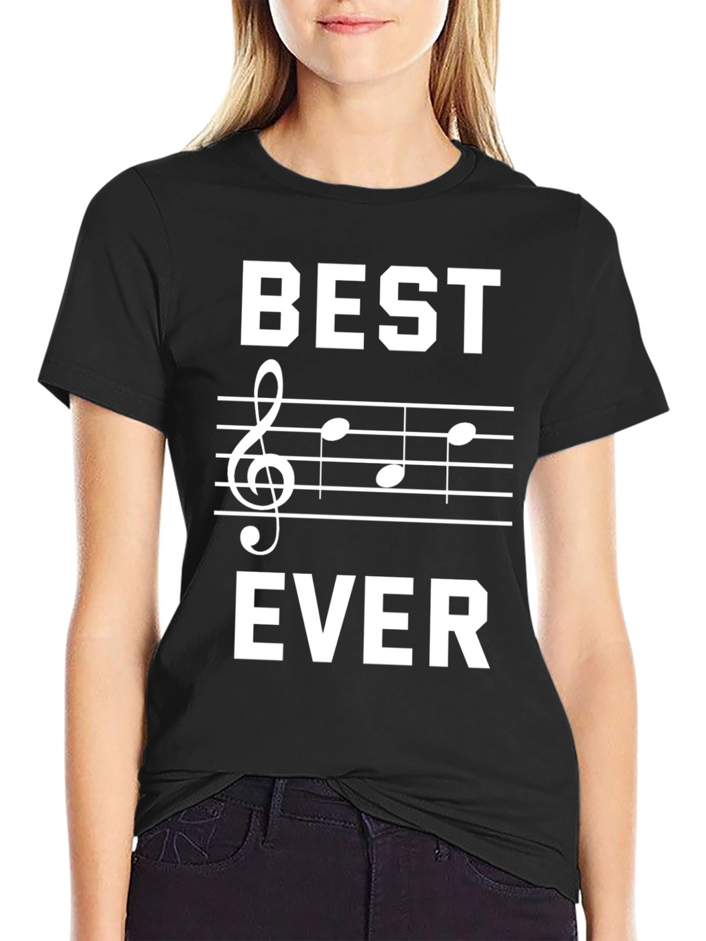 Best Treble Clef Music Ever Black T-Shirt