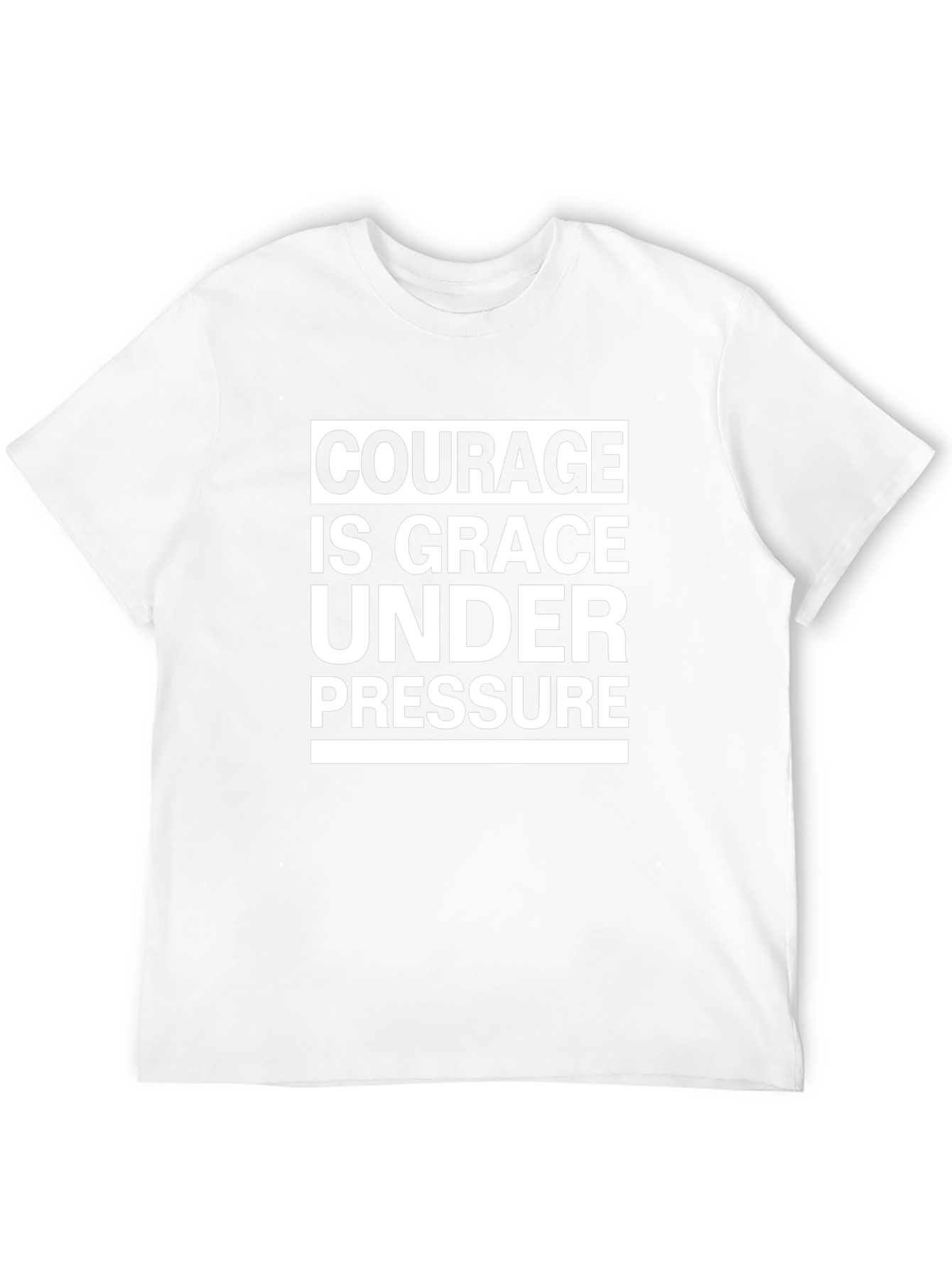 Courage is Grace Under Pressure T-Shirt - Black