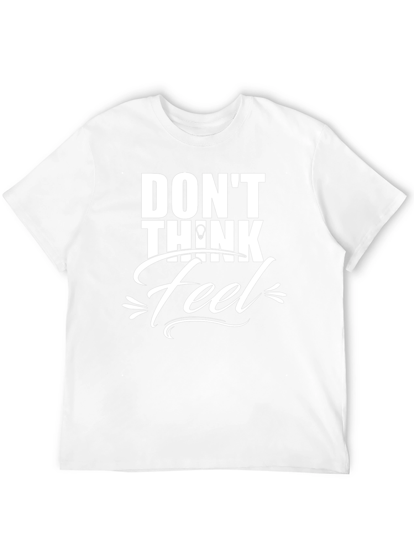 Dont Think Feel Graphic Tee - Mens Black T-Shirt
