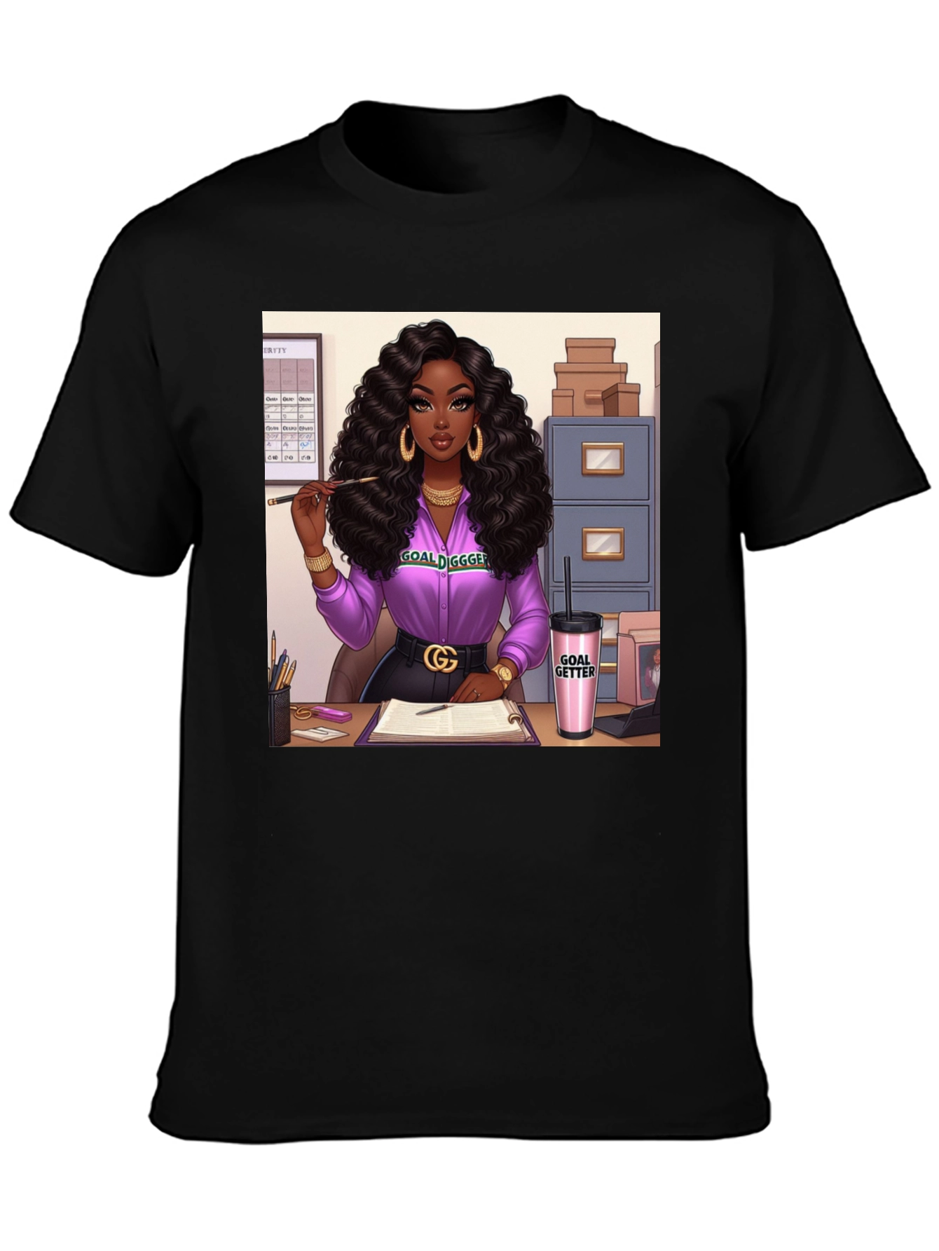 Goal Digger Graphic Tee - Black Unisex T-Shirt