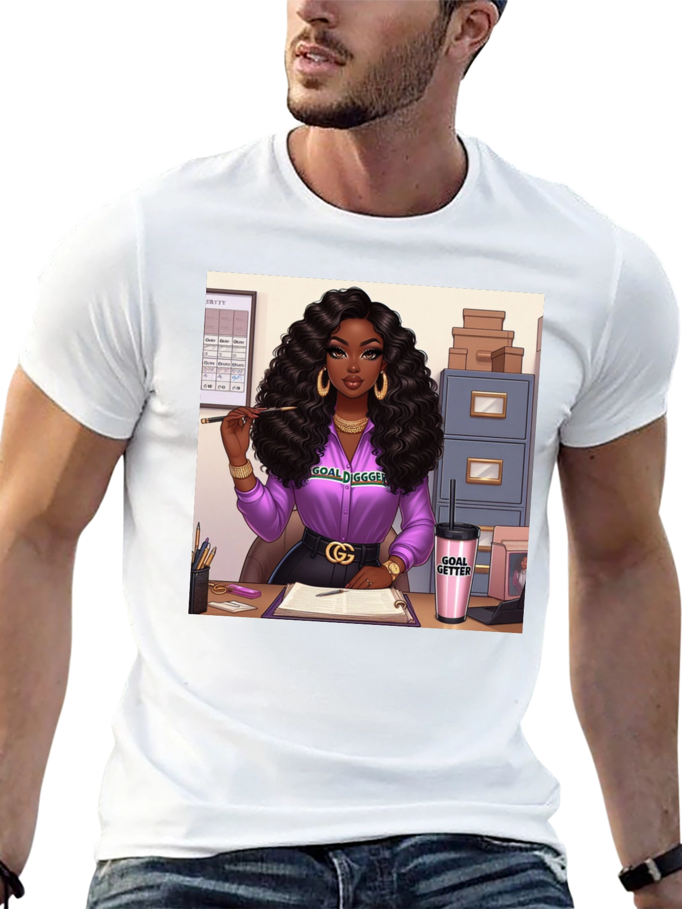 Goal Digger Graphic Tee - Black Unisex T-Shirt