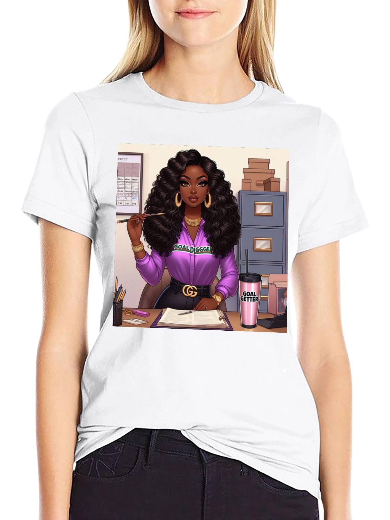 Goal Digger Graphic Tee - Black Unisex T-Shirt