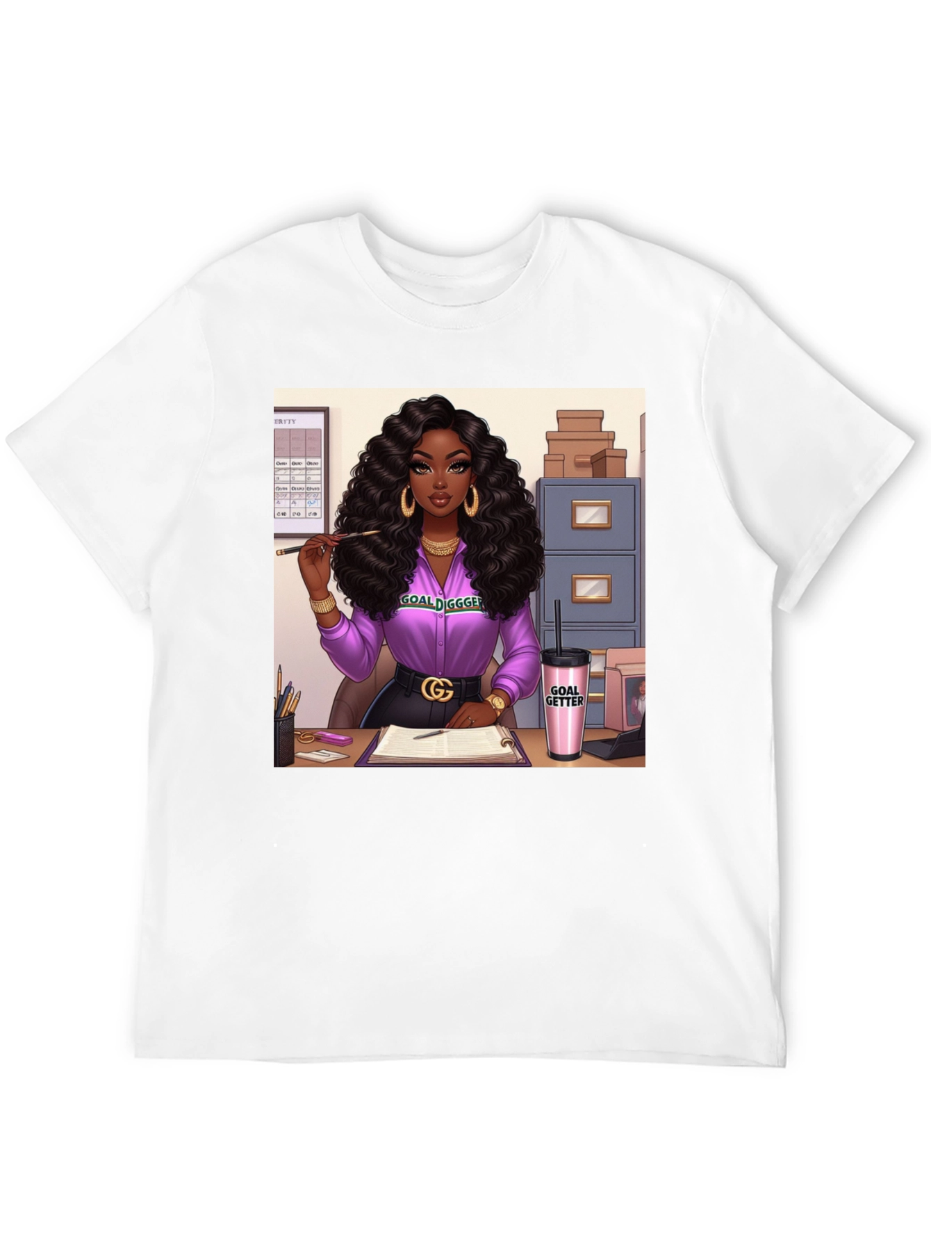 Goal Digger Graphic Tee - Black Unisex T-Shirt