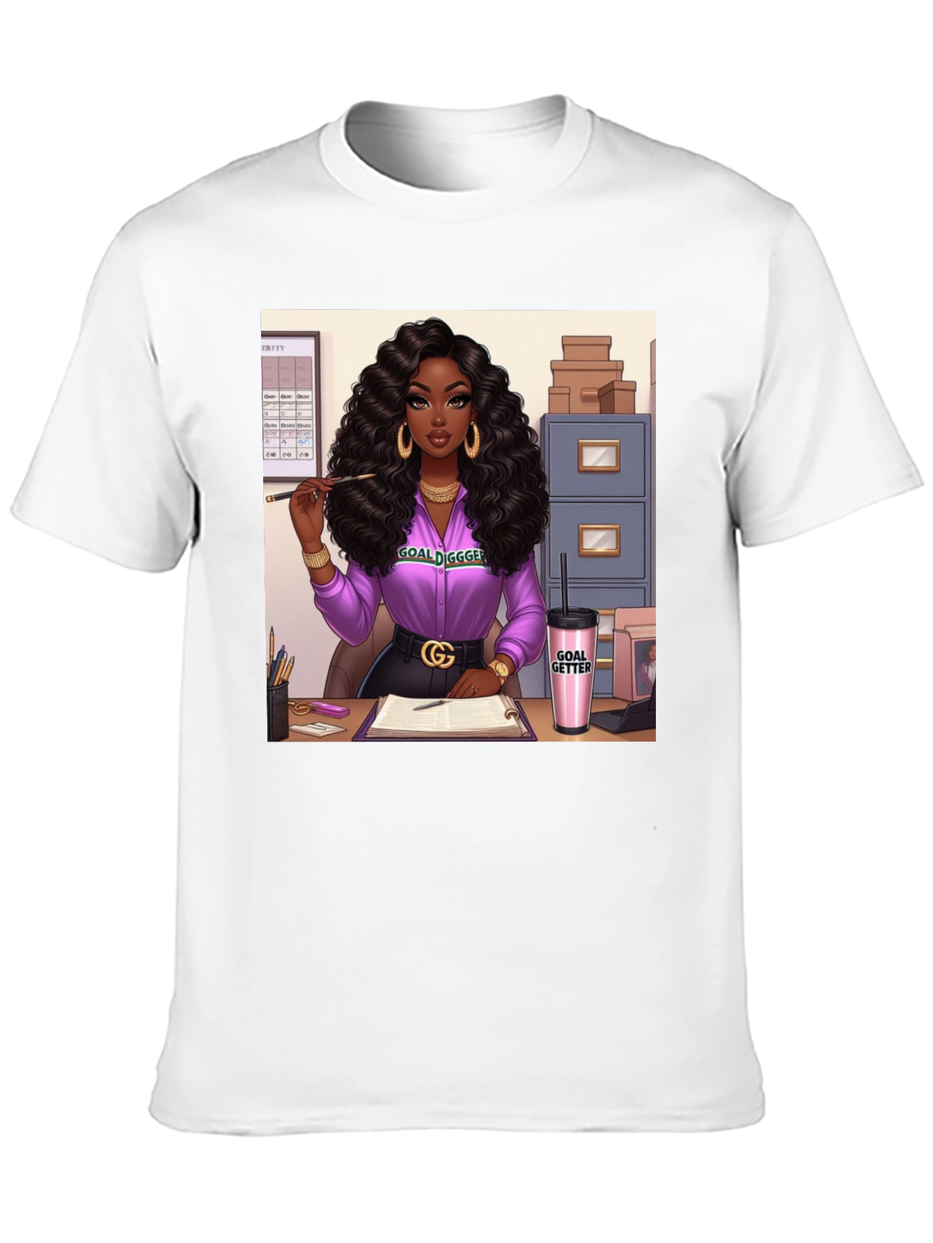 Goal Digger Graphic Tee - Black Unisex T-Shirt