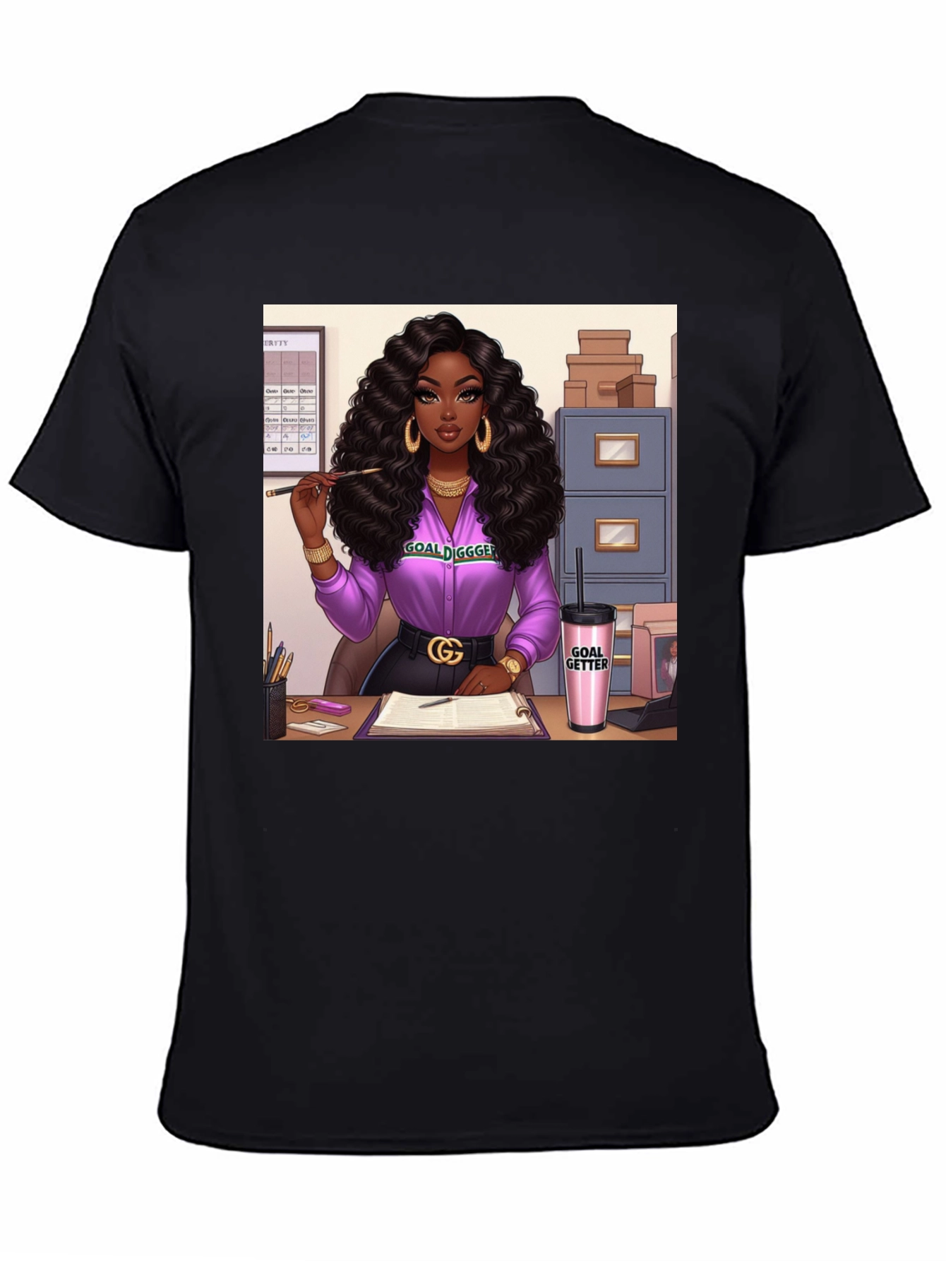 Goal Digger Graphic Tee - Black Unisex T-Shirt