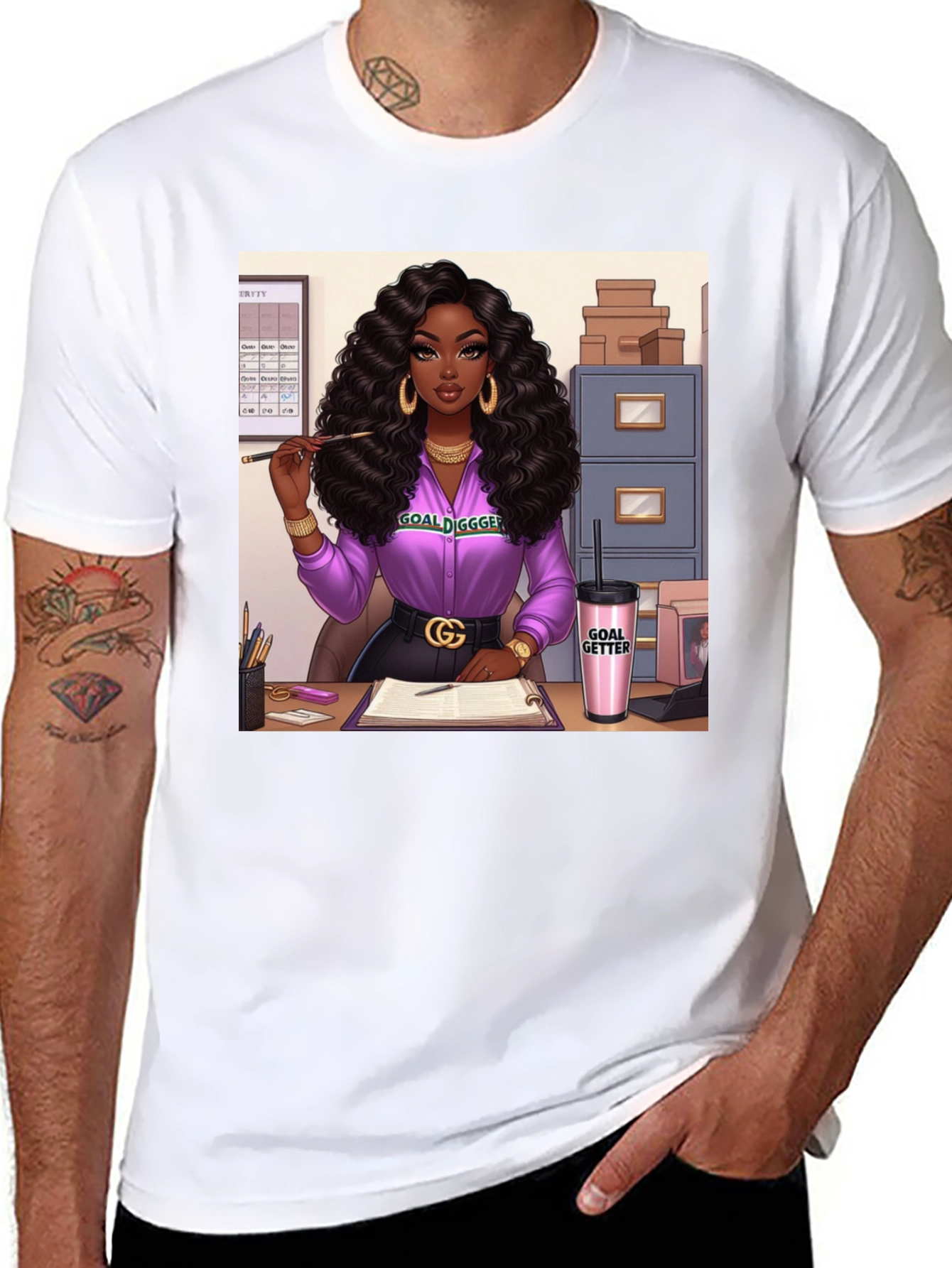 Goal Digger Graphic Tee - Black Unisex T-Shirt