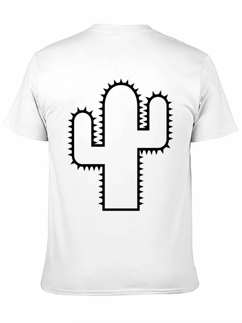 Cactus Graphic Tee - Black Cotton T-Shirt