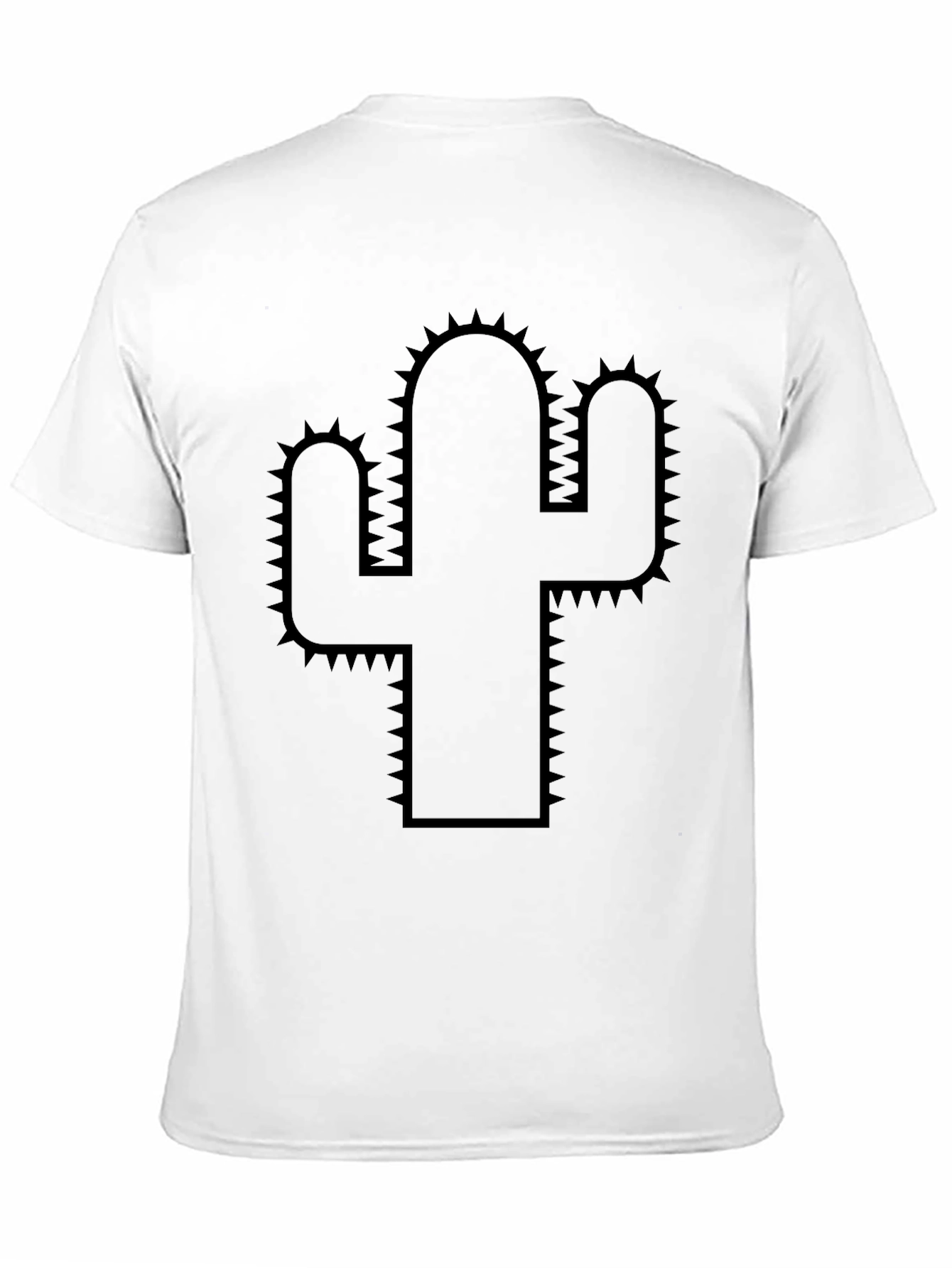 Cactus Graphic Tee - Black Cotton T-Shirt