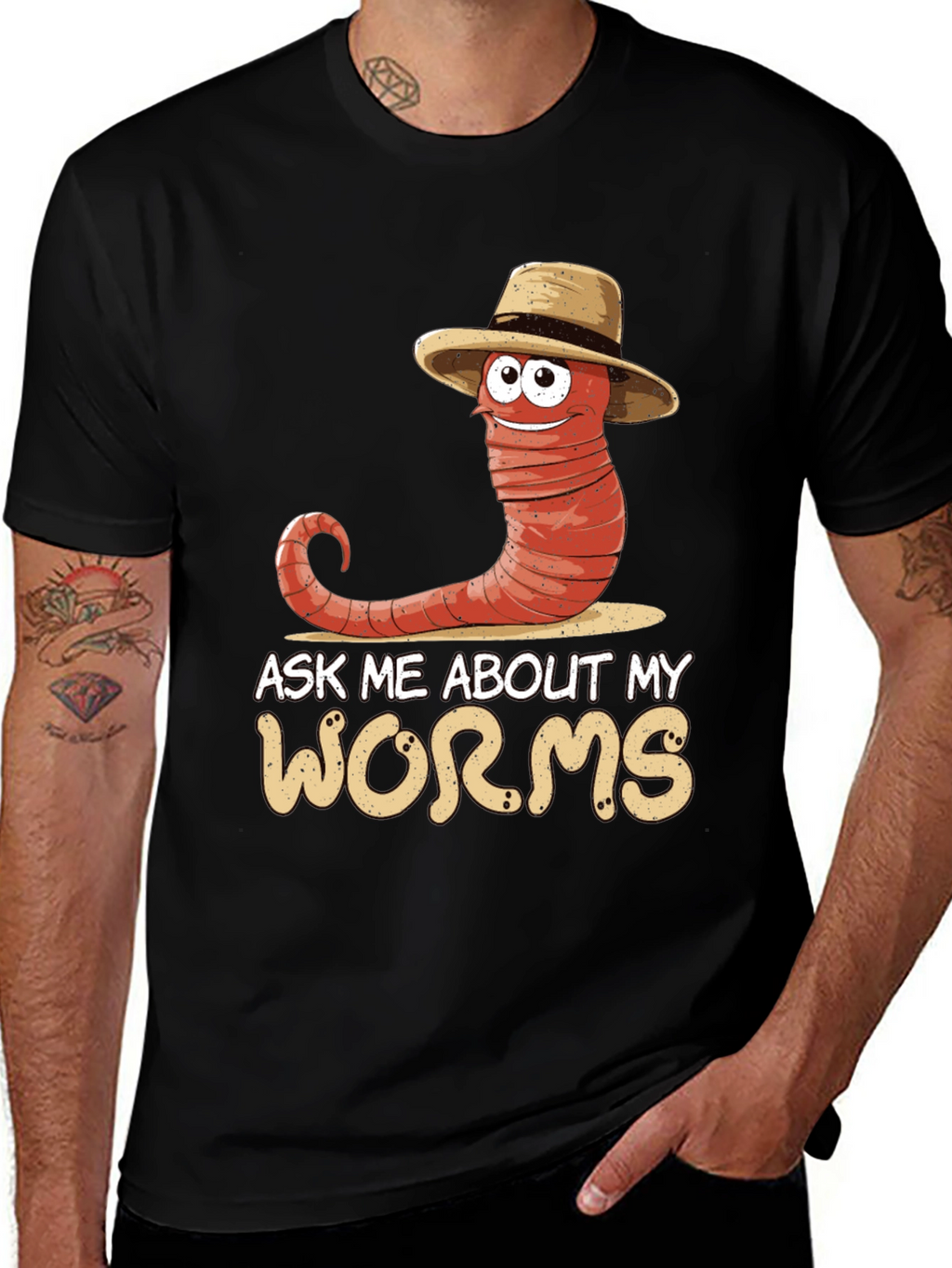 Ask Me About My Worms T-Shirt