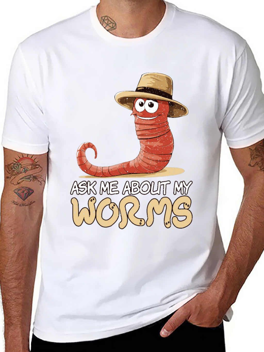 Ask Me About My Worms T-Shirt
