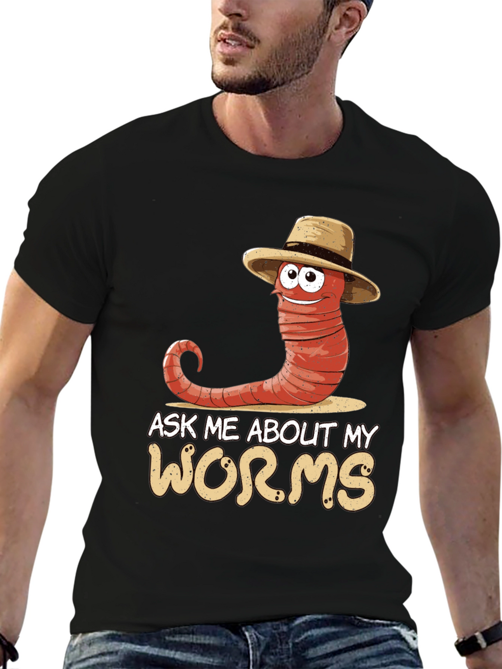 Ask Me About My Worms T-Shirt